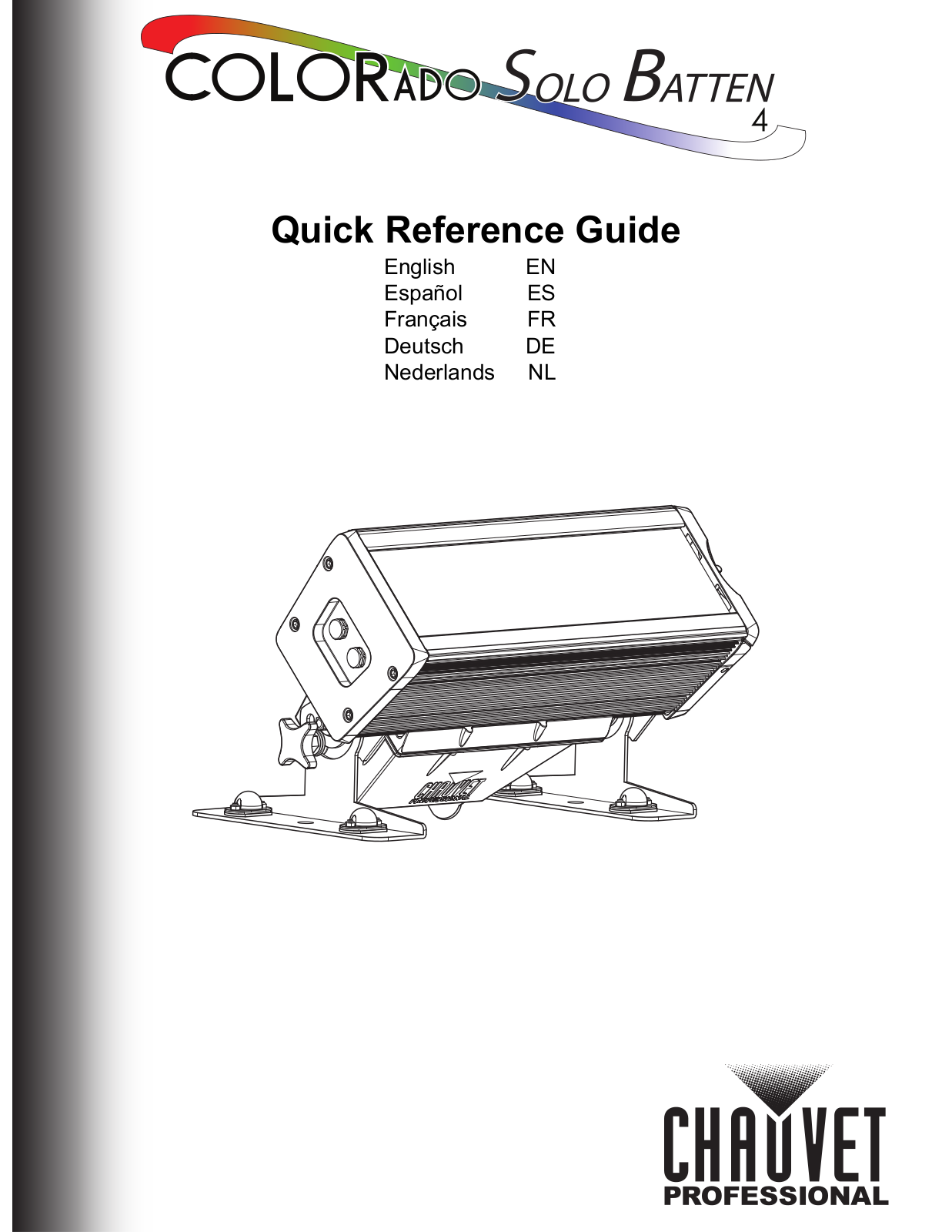 Chauvet Pro COLORADOSOLOBATTEN4 Quick Start Guide