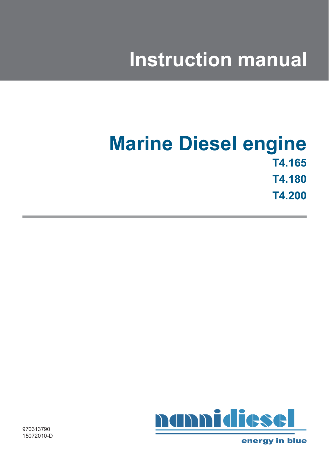 Nanni T4.200, T4.180, T4.165 User Manual