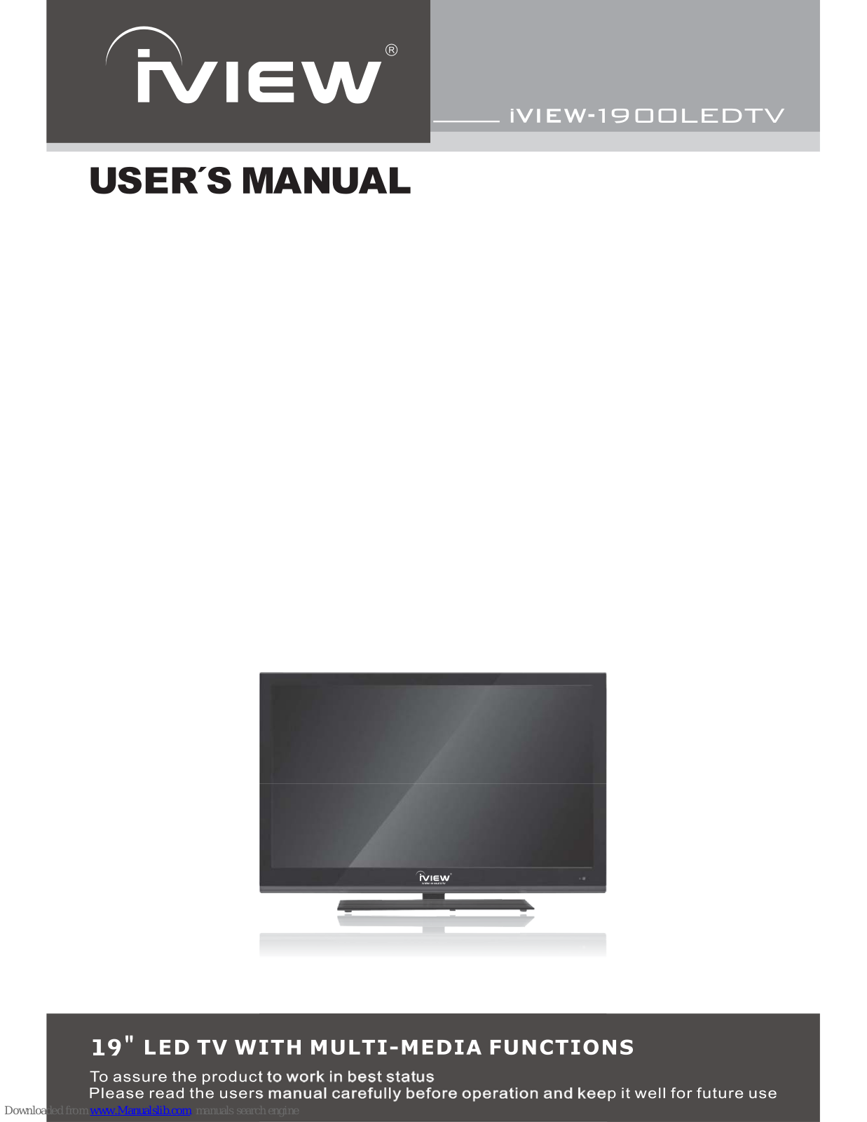 IVIEW iVIEW-1900LEDTV, 1500LEDTV User Manual