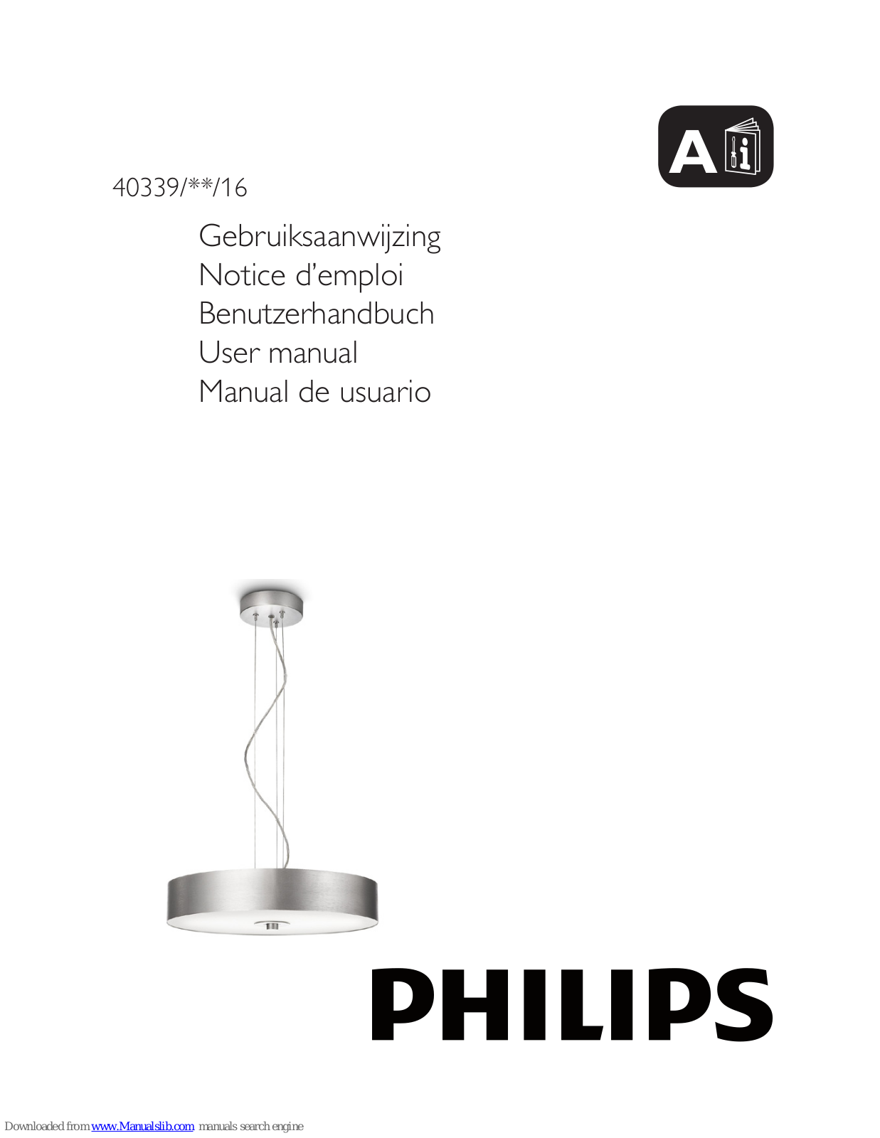 Philips 40339/**/16 User Manual