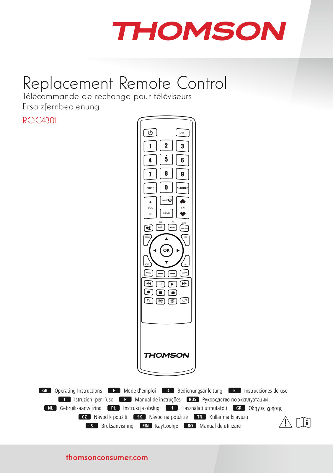 THOMSON ROC4308 User guide - ManualMachine.com