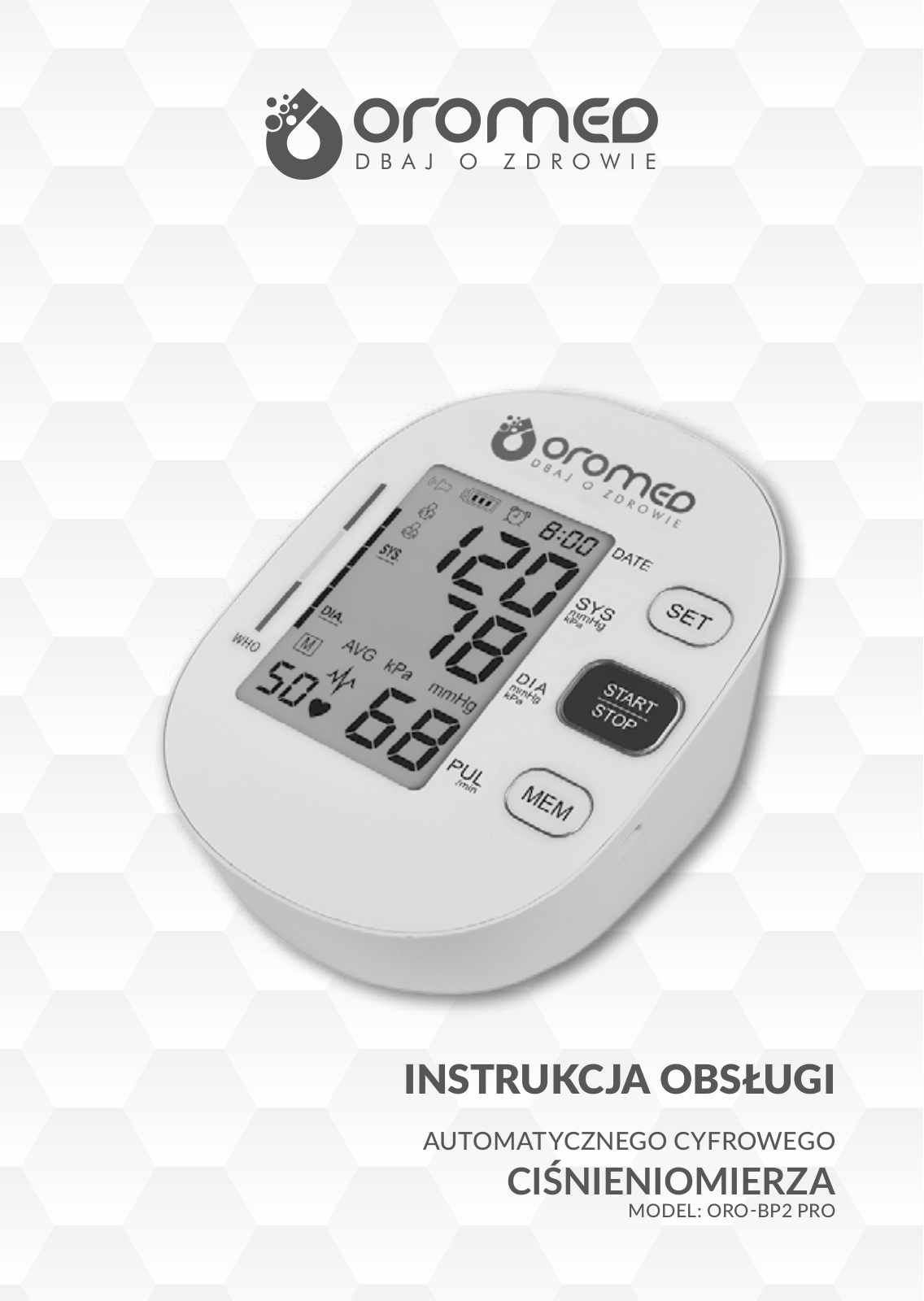 oromed ORO-BP2 PRO User guide - ManualMachine.com