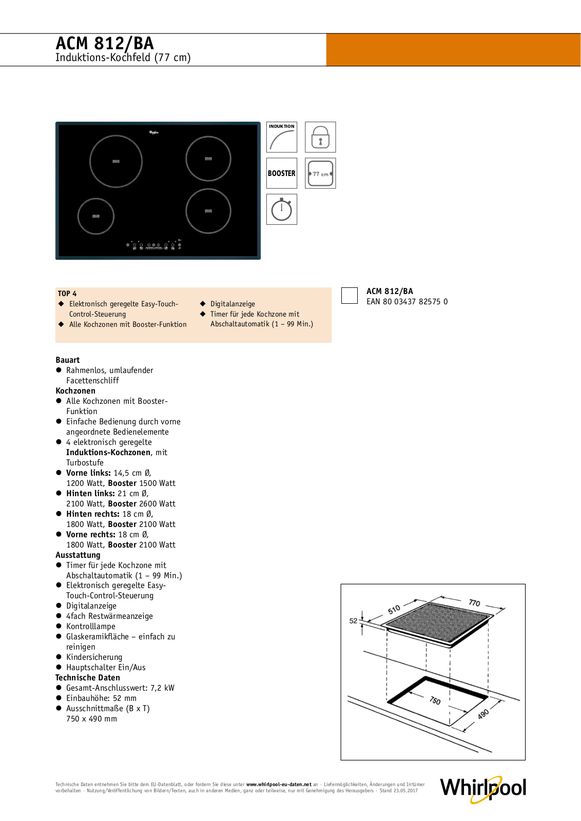 Whirlpool ACM 812-BA User Manual