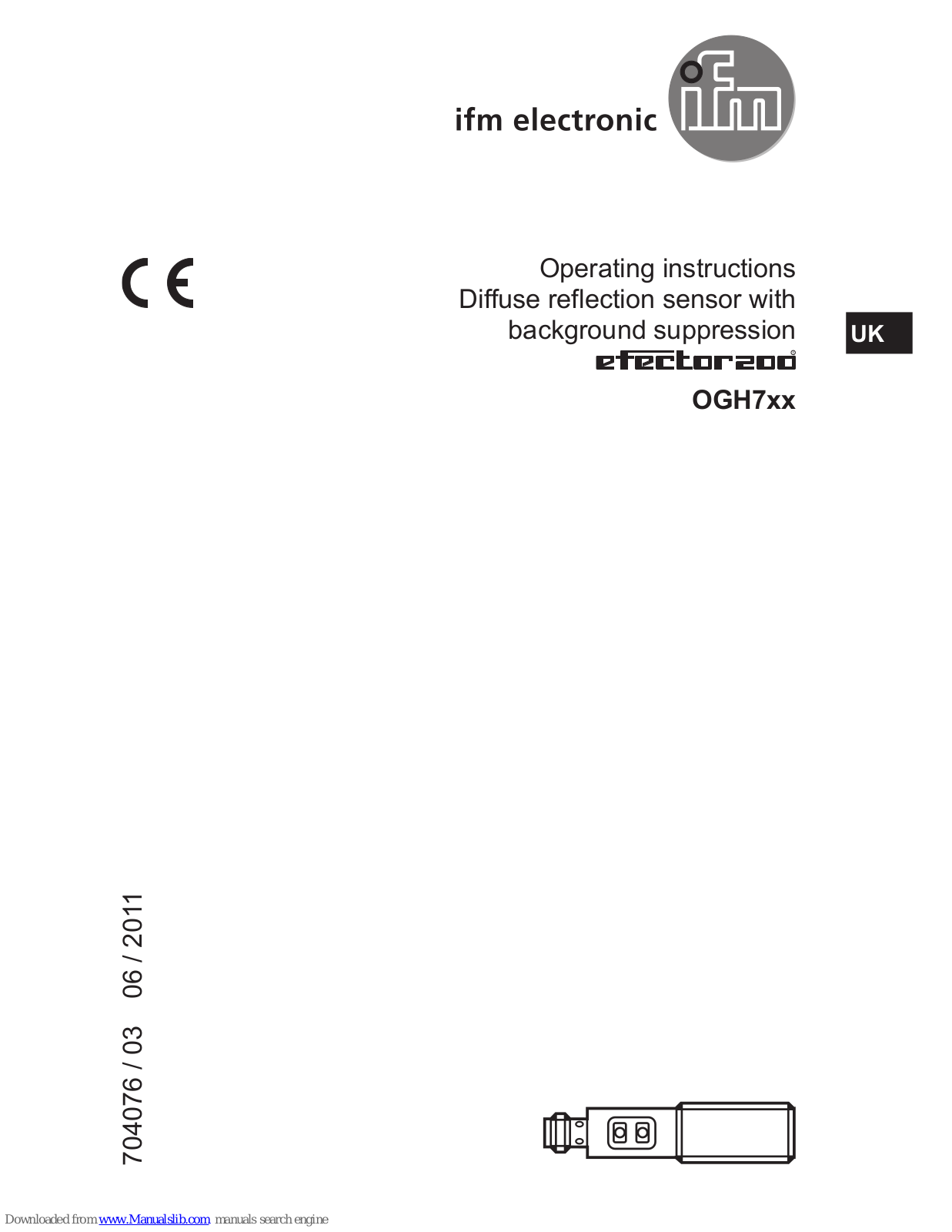 IFM Electronic OGH7 Operating Instructions Manual