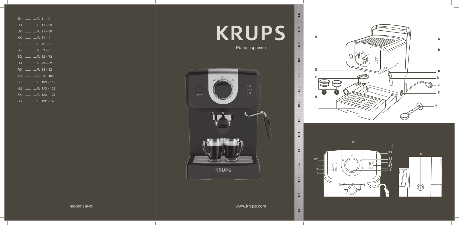 Krups XP320830 User Manual