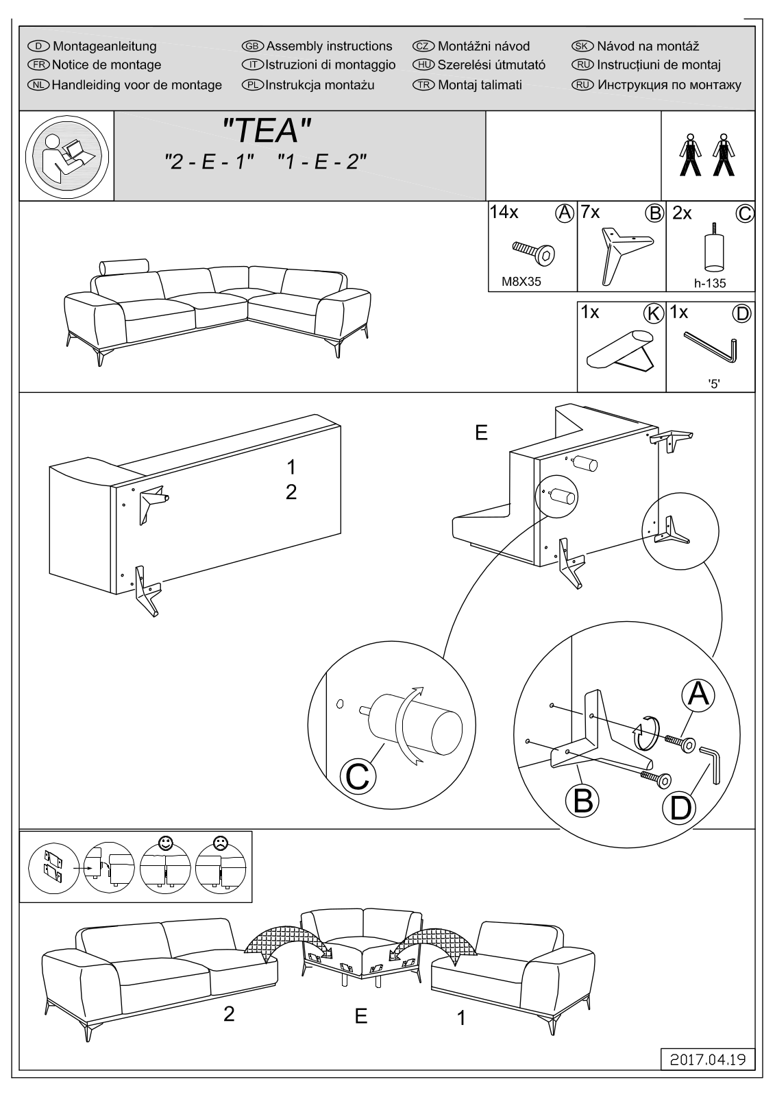 Guido Maria Kretschmer Tea Assembly instructions