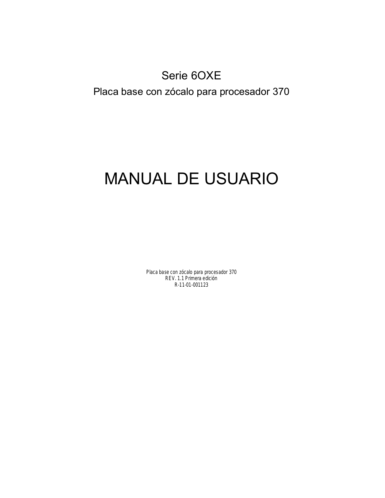 Gigabyte GA-6OXE User Manual