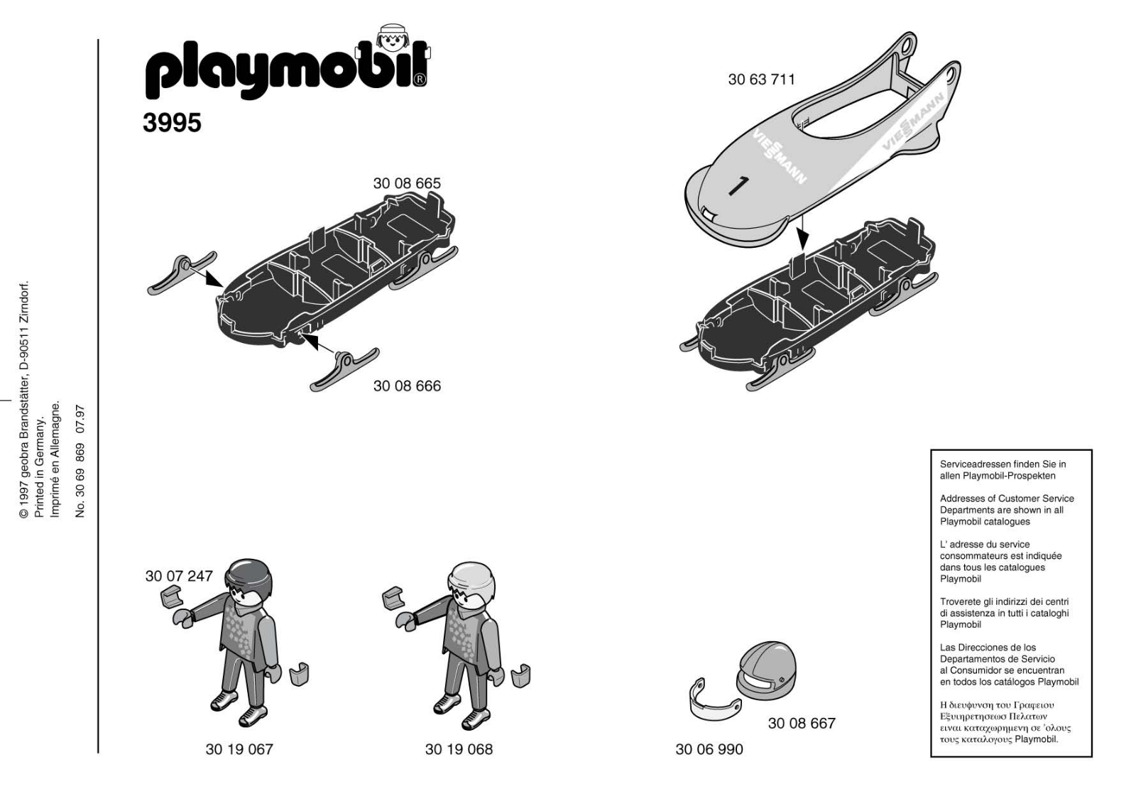 Playmobil 3995 Instructions