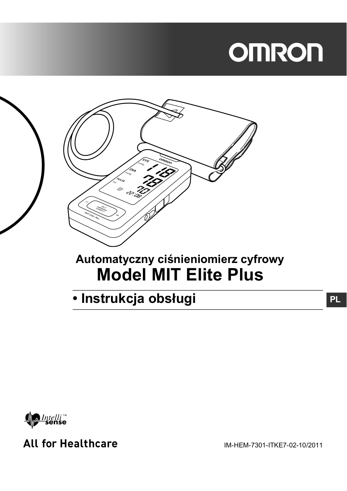 Omron HEM-7301-ITKE7 User manual