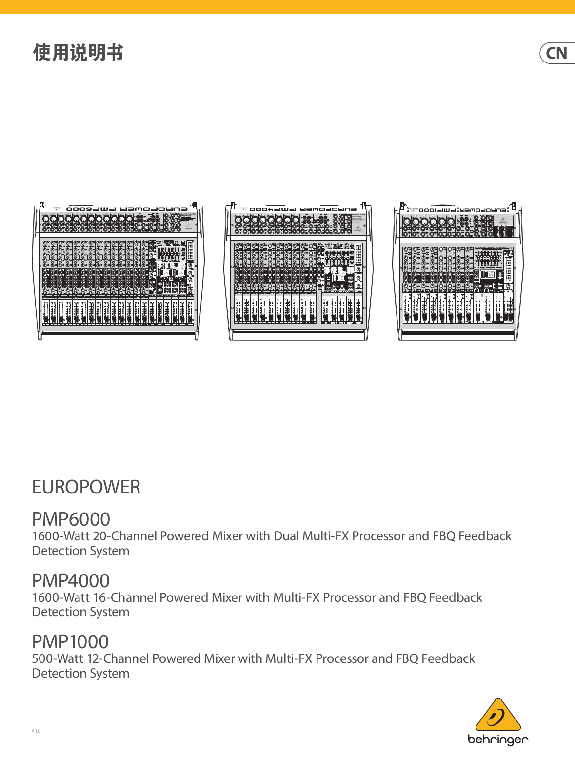 Behringer PMP6000 Manual - ManualMachine.com