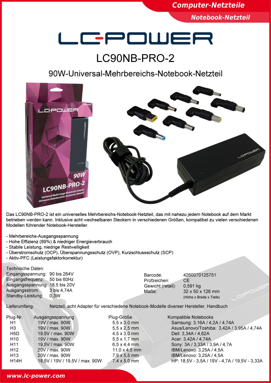 LC-Power LC90NB-PRO-2 User Manual