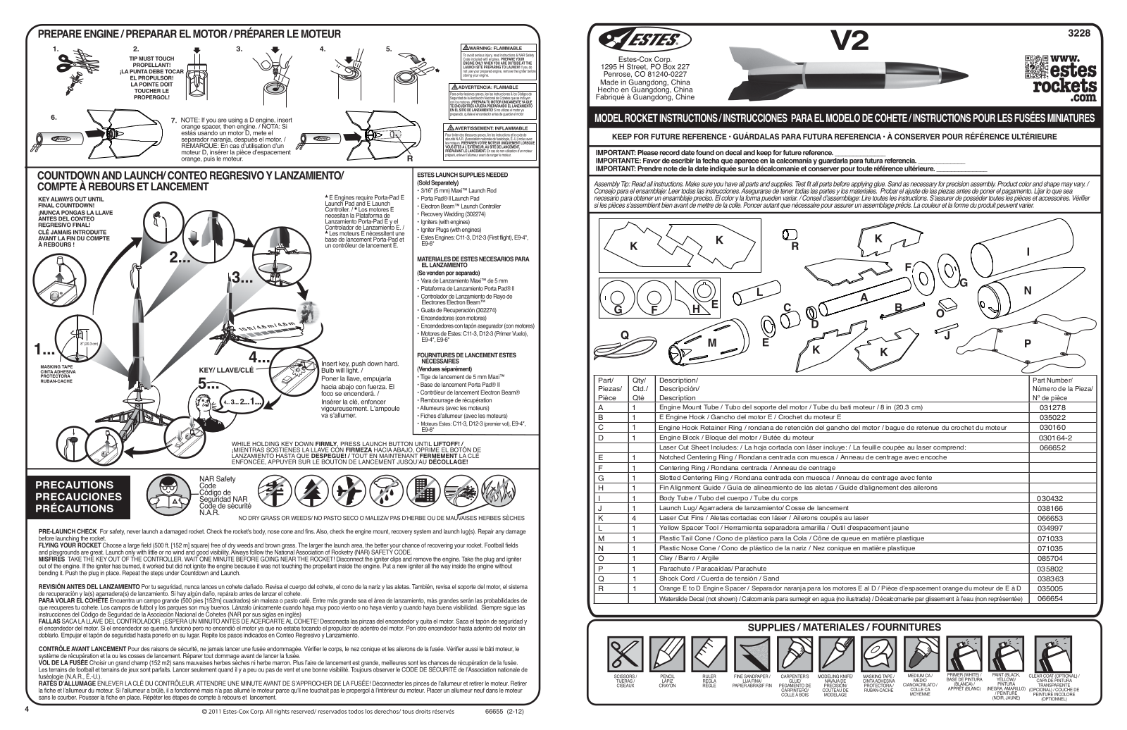 ESTES V2 Semi Scale User Manual