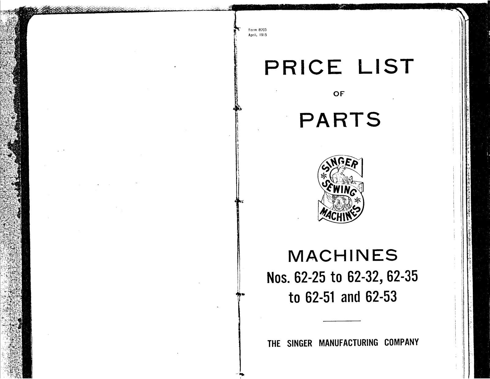 Singer 62-32, 62-25, 62-51, 62-53 User Manual