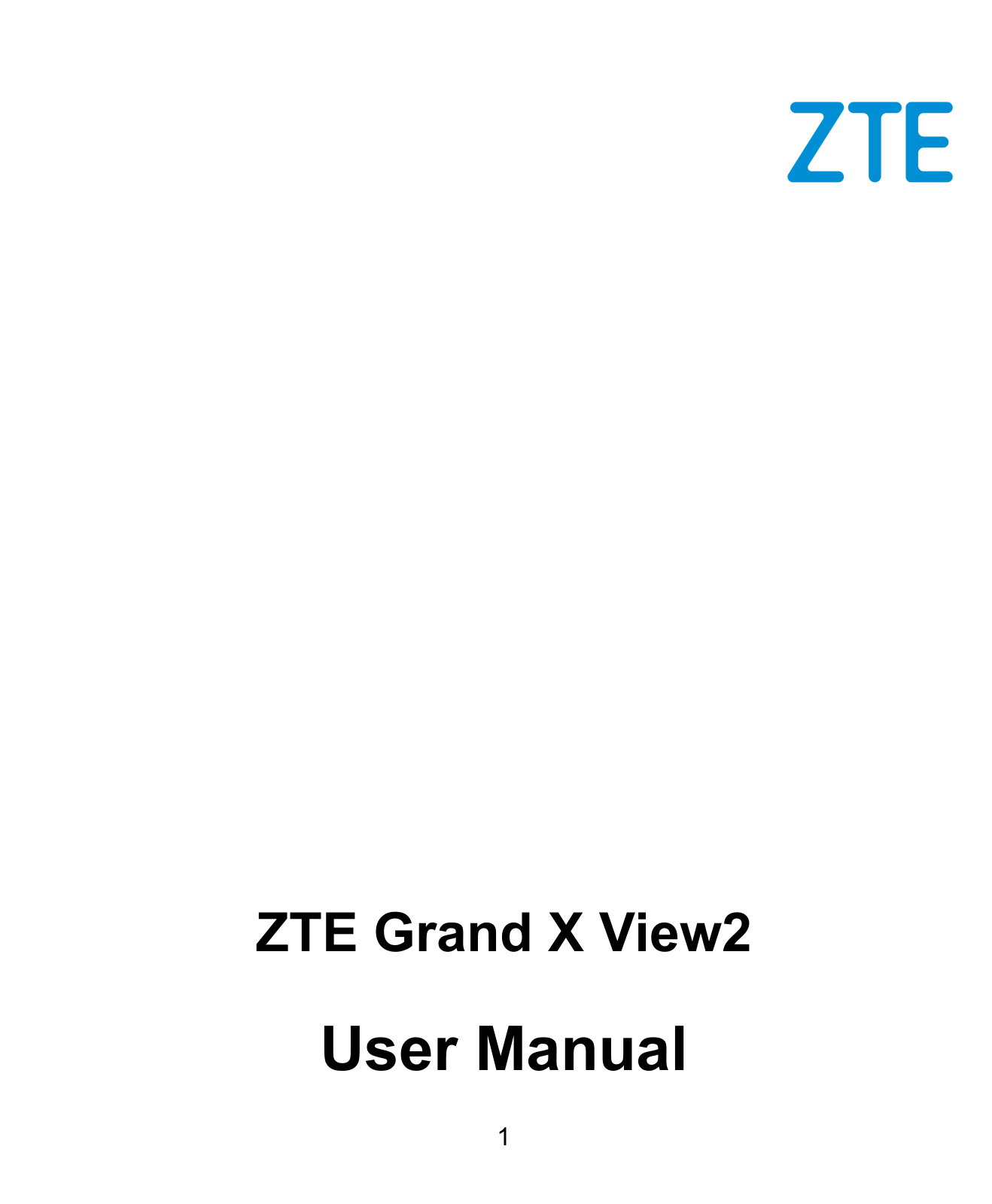 Zte Grand X VIEW2 User Manual