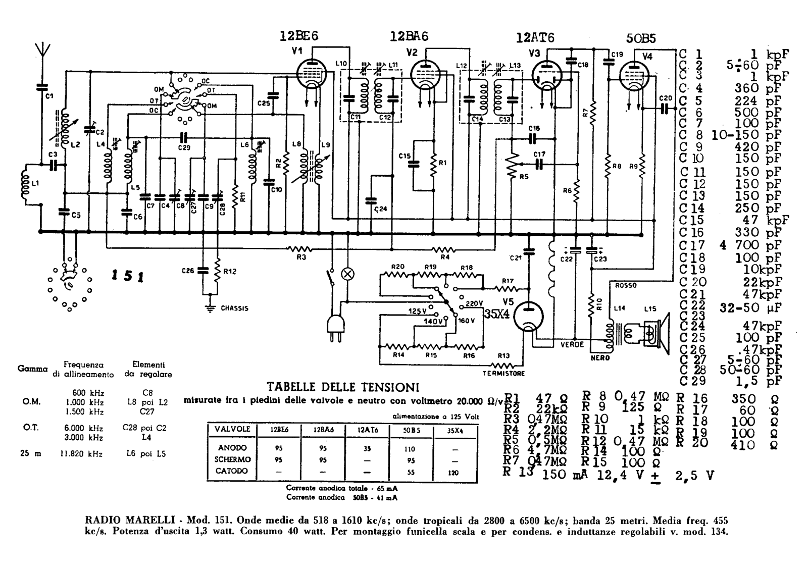 Radiomarelli 151 schematic - ManualMachine.com