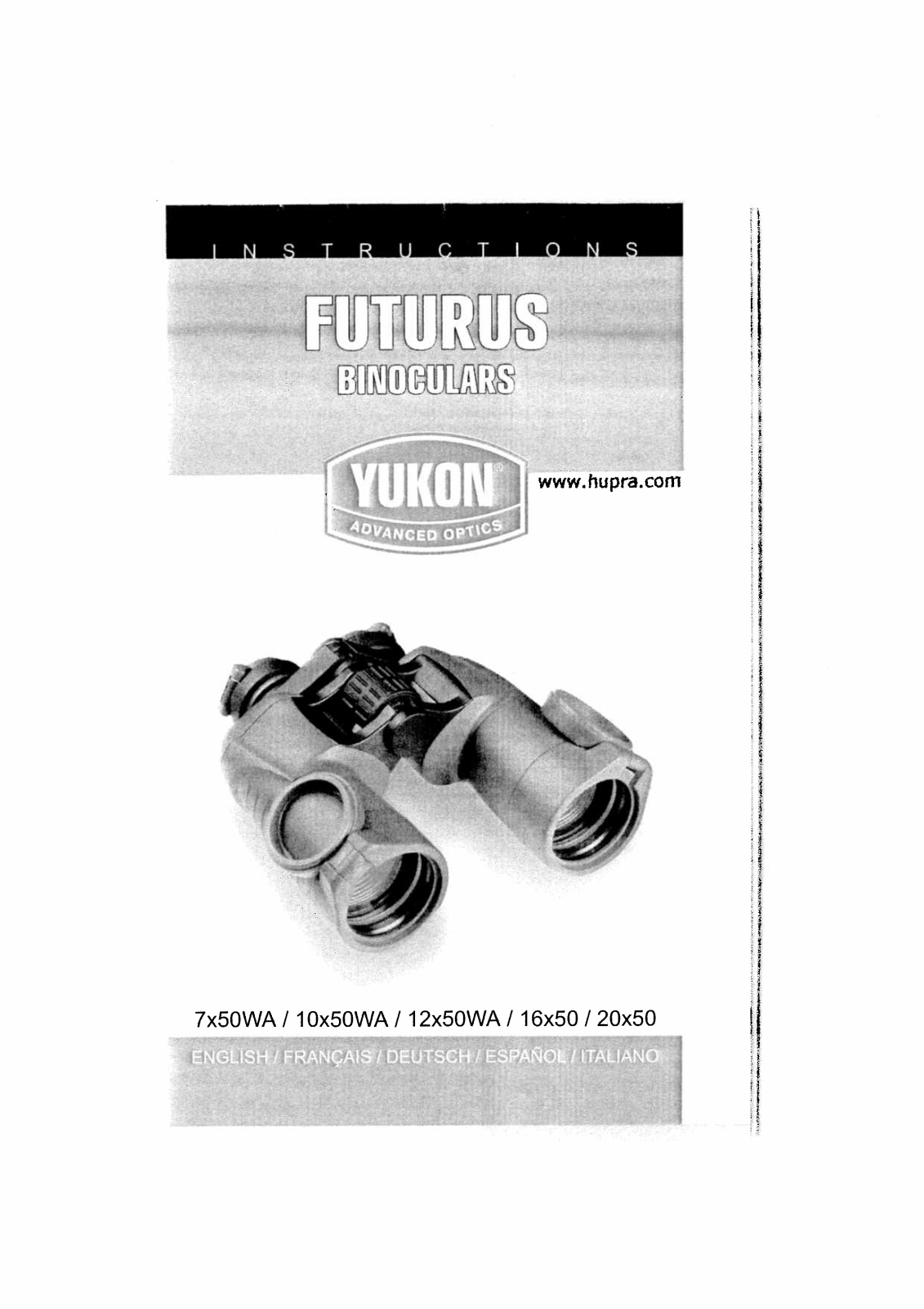 Yukon FUTURUS Binoculars Instruction Manual