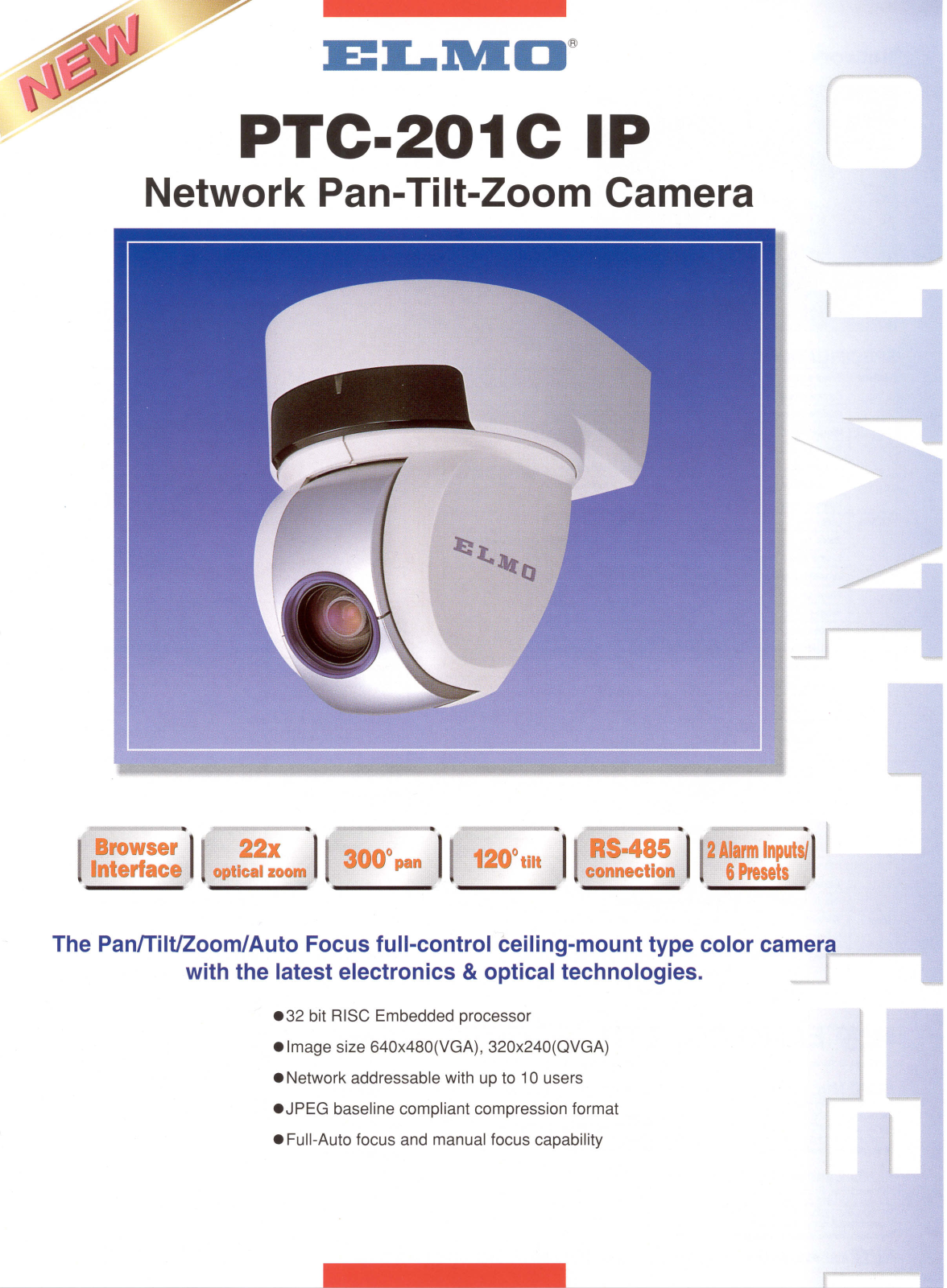 Elmo PTC-201CIP User Manual