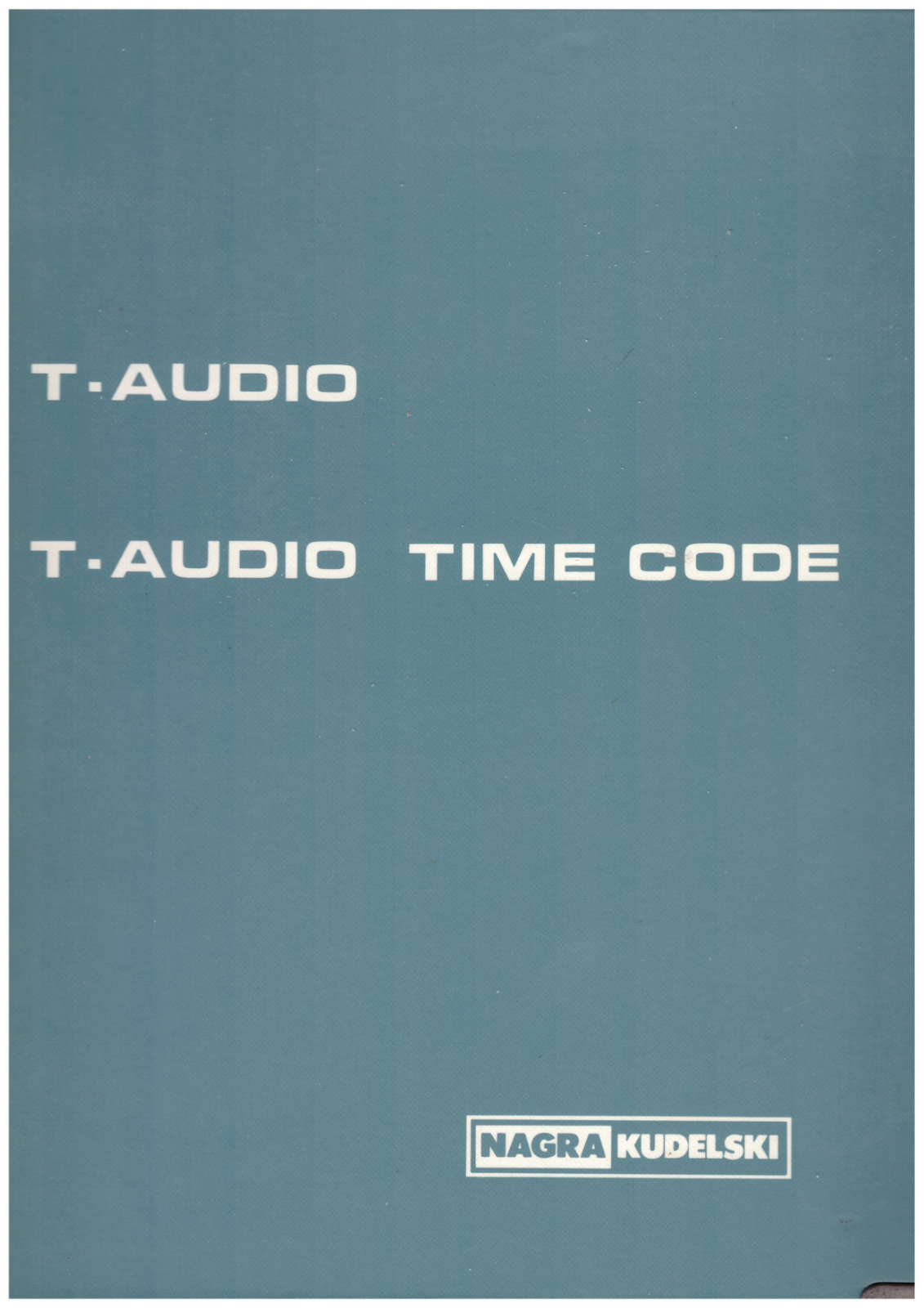 Nagra T Audio Service Manual