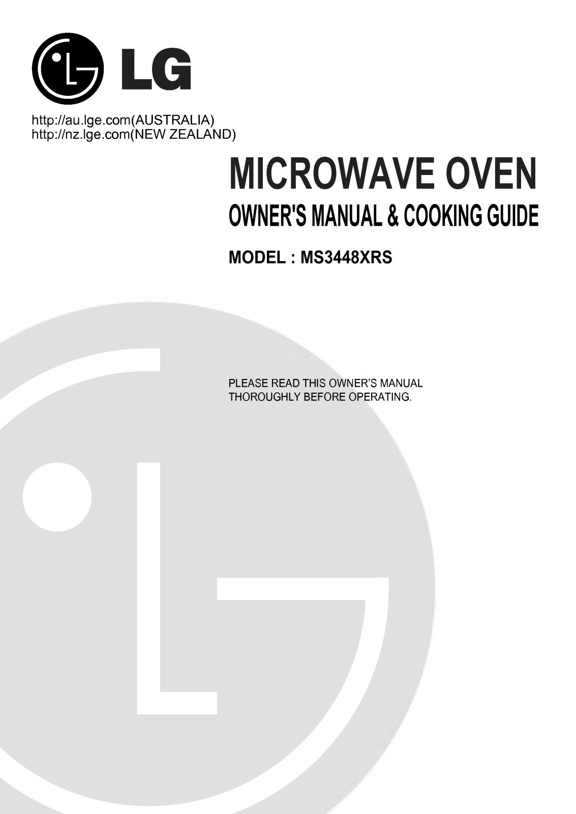 LG MS-3448XRS User Manual