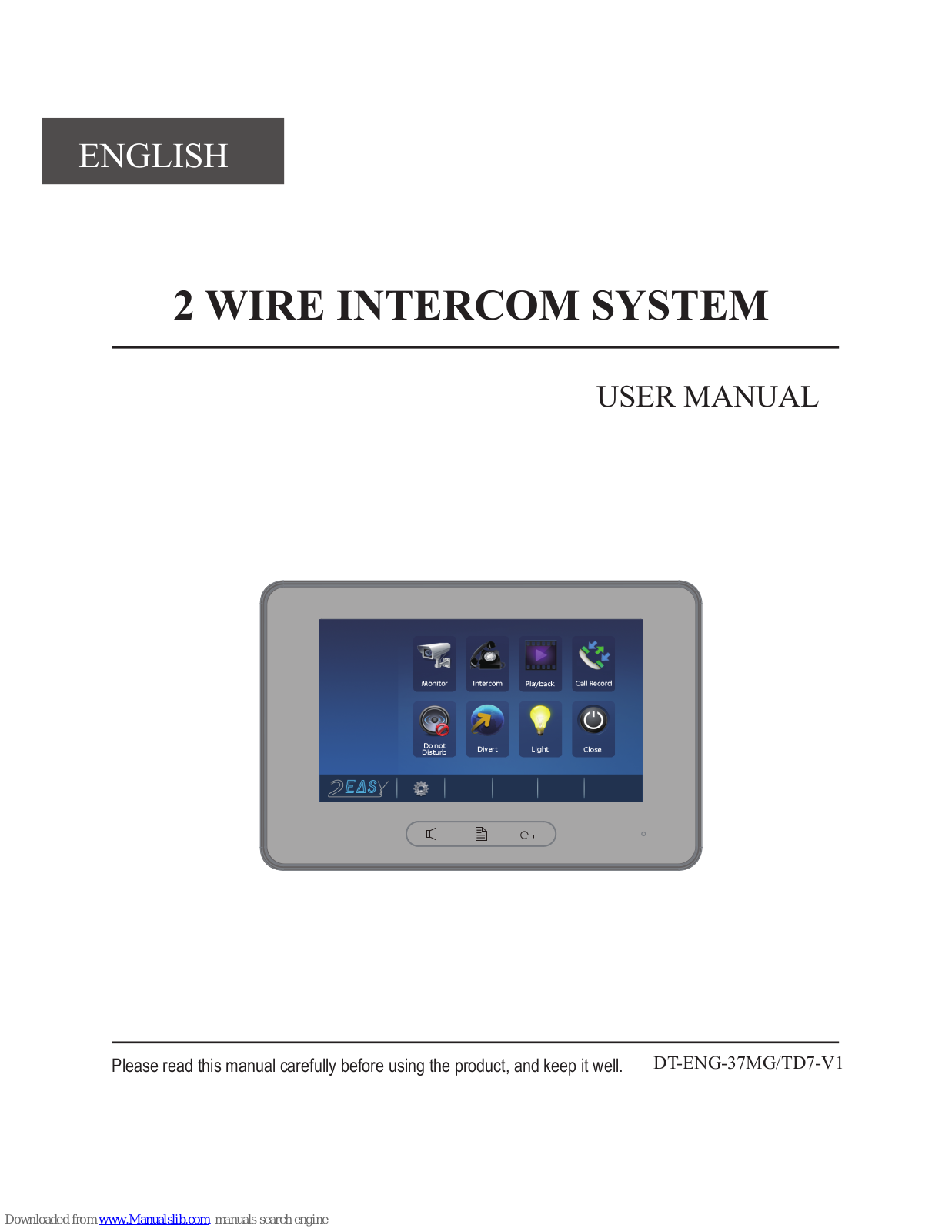 V-Tec DT37MG, TD7-V1 User Manual