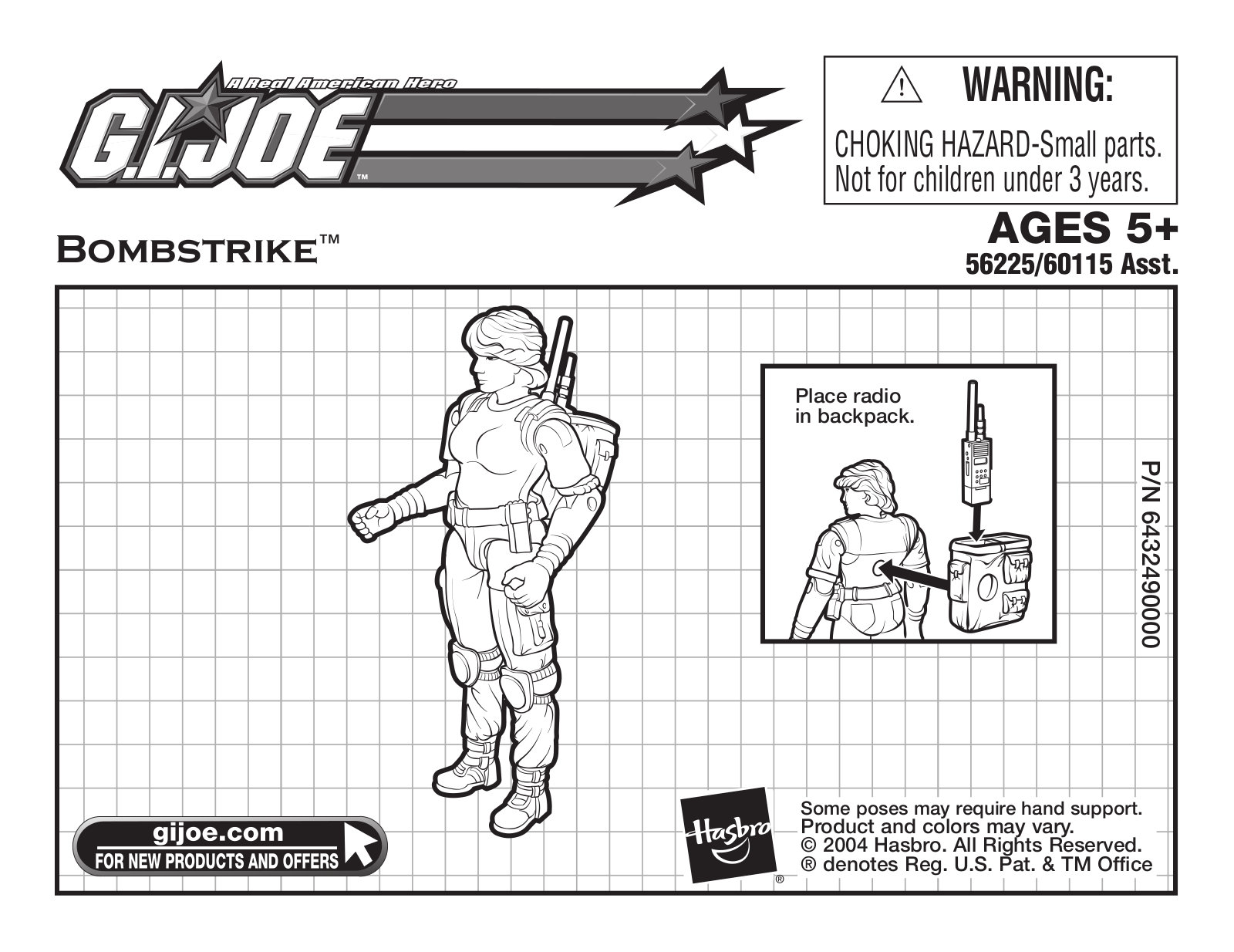 HASBRO GI Joe Bombstrike User Manual