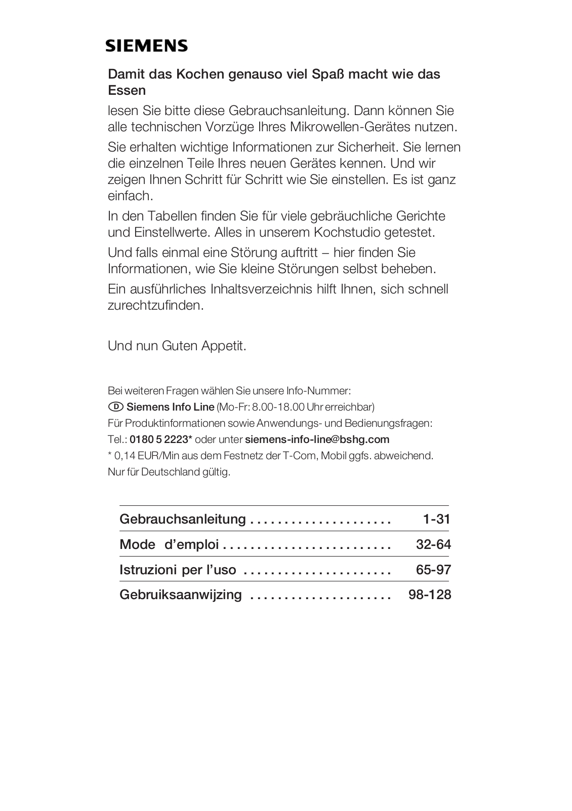 SIEMENS HF24M561 User Manual