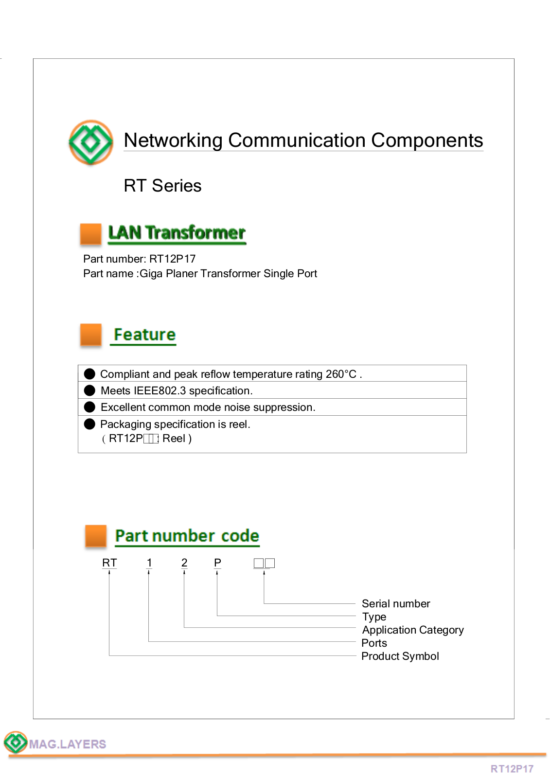 Mag Layers RT12P17 User Manual