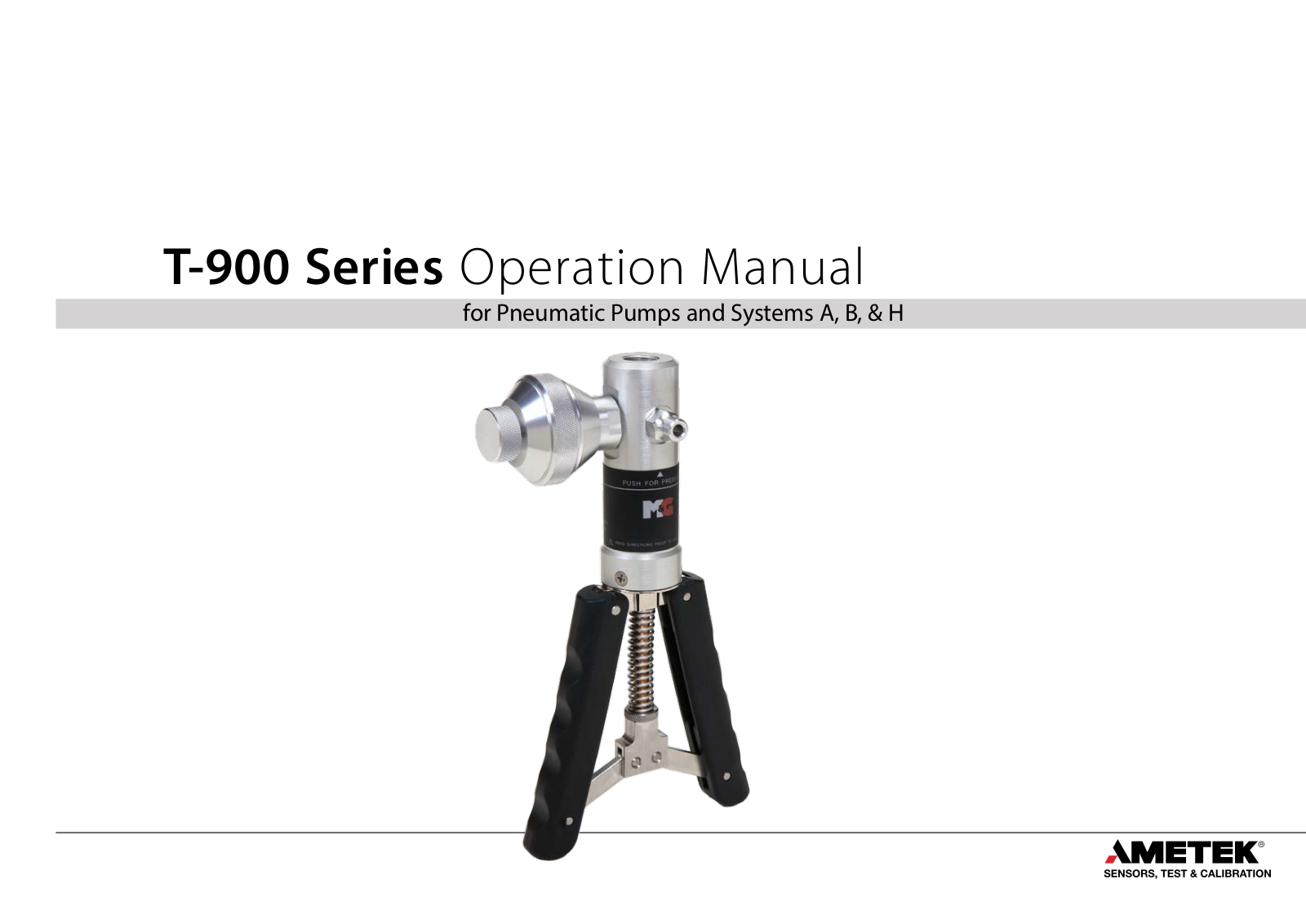 Ametek T-965, T-975 Operating Manual