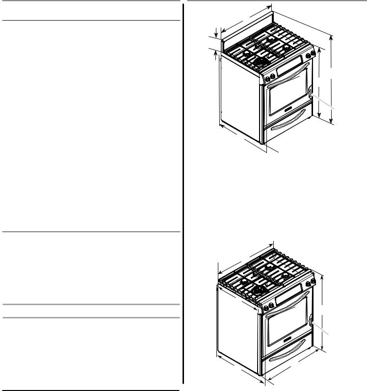 KitchenAid KDRS807SSS, KDSS907XSP, KDRS807XSP, KDSS907SSS Dimension Guide