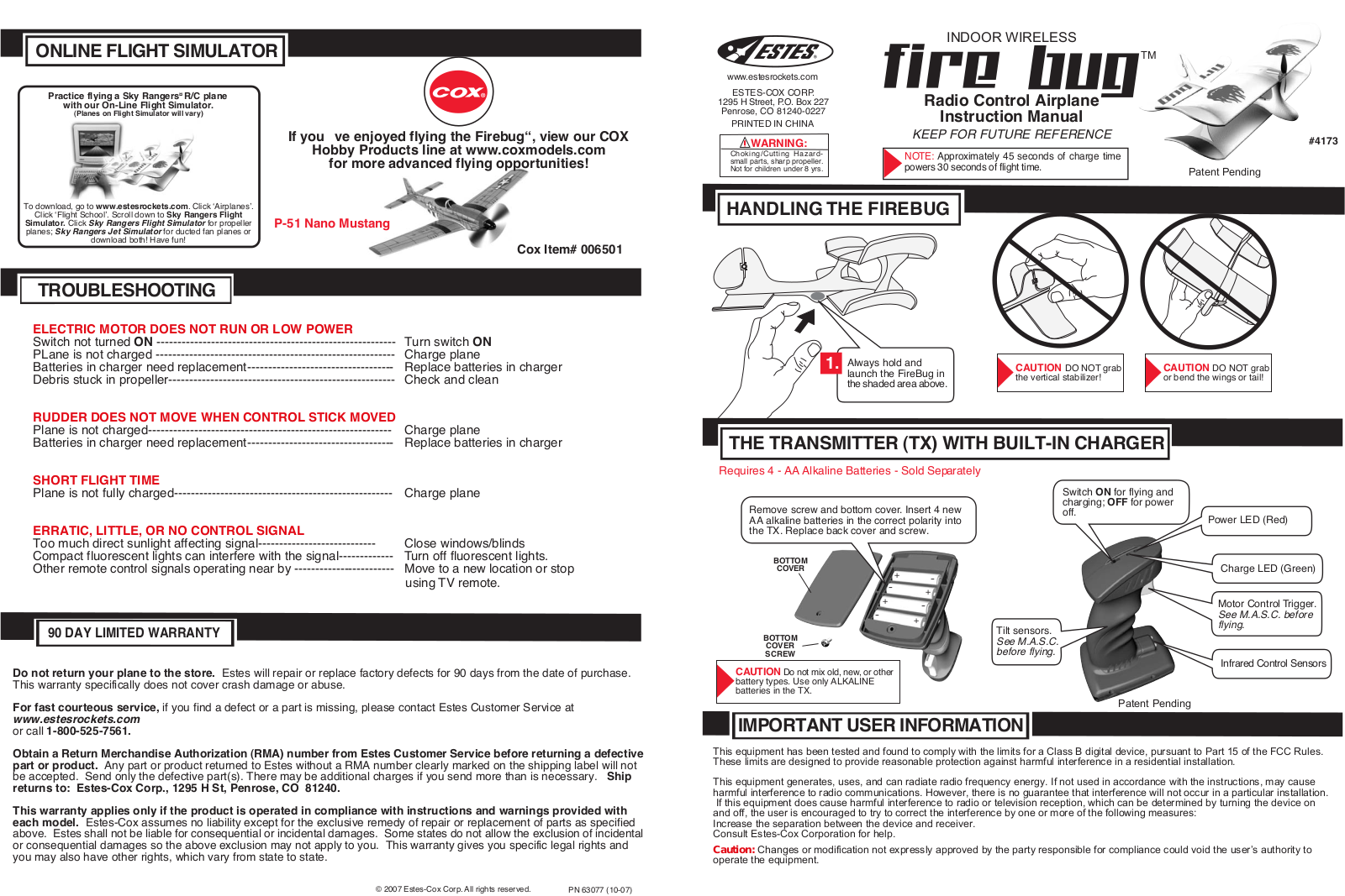 Estes 4173 User Manual