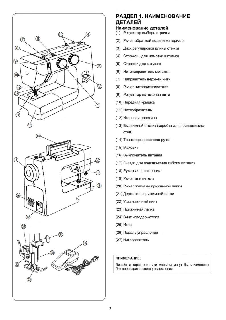 Janome High Style1818 User Manual