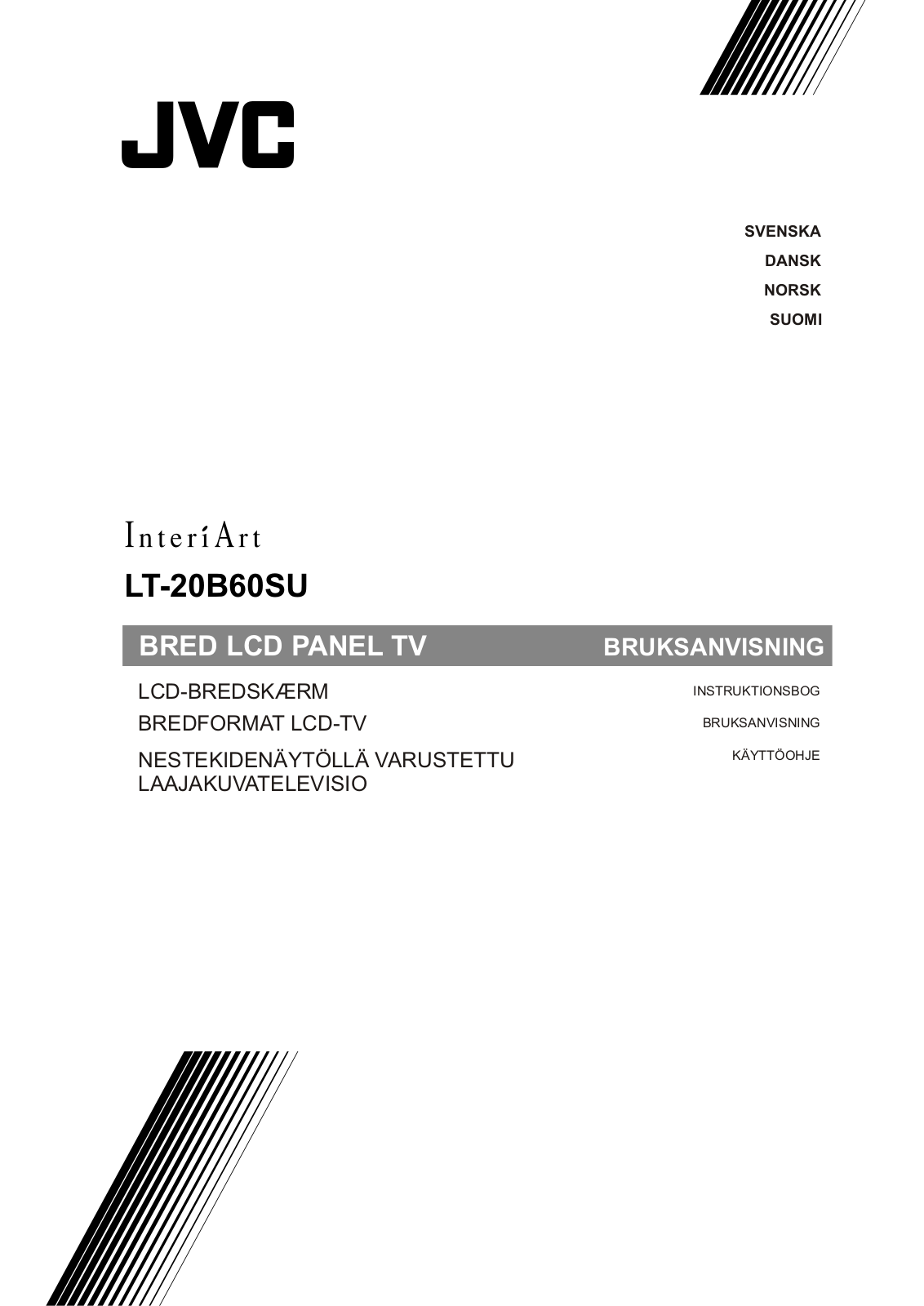 JVC LT-20B60SU Instruction Manual