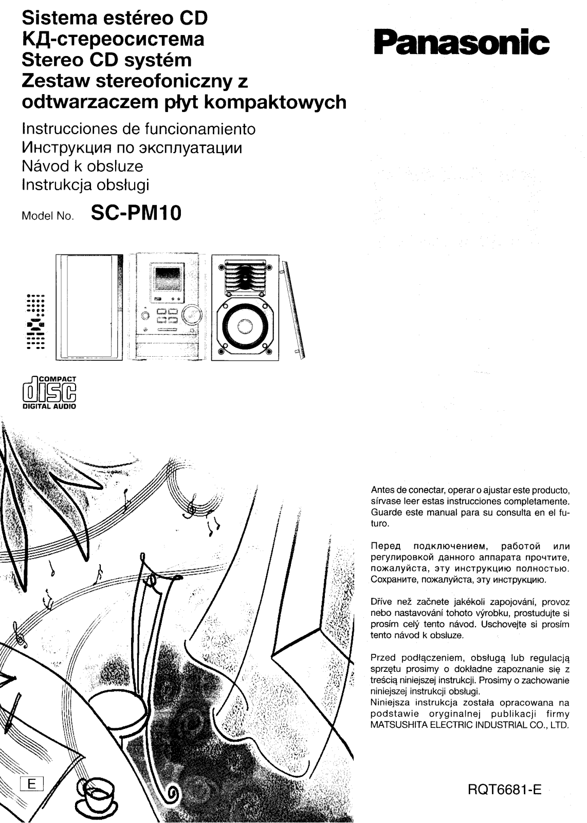 PANASONIC SC-PM10 User Manual