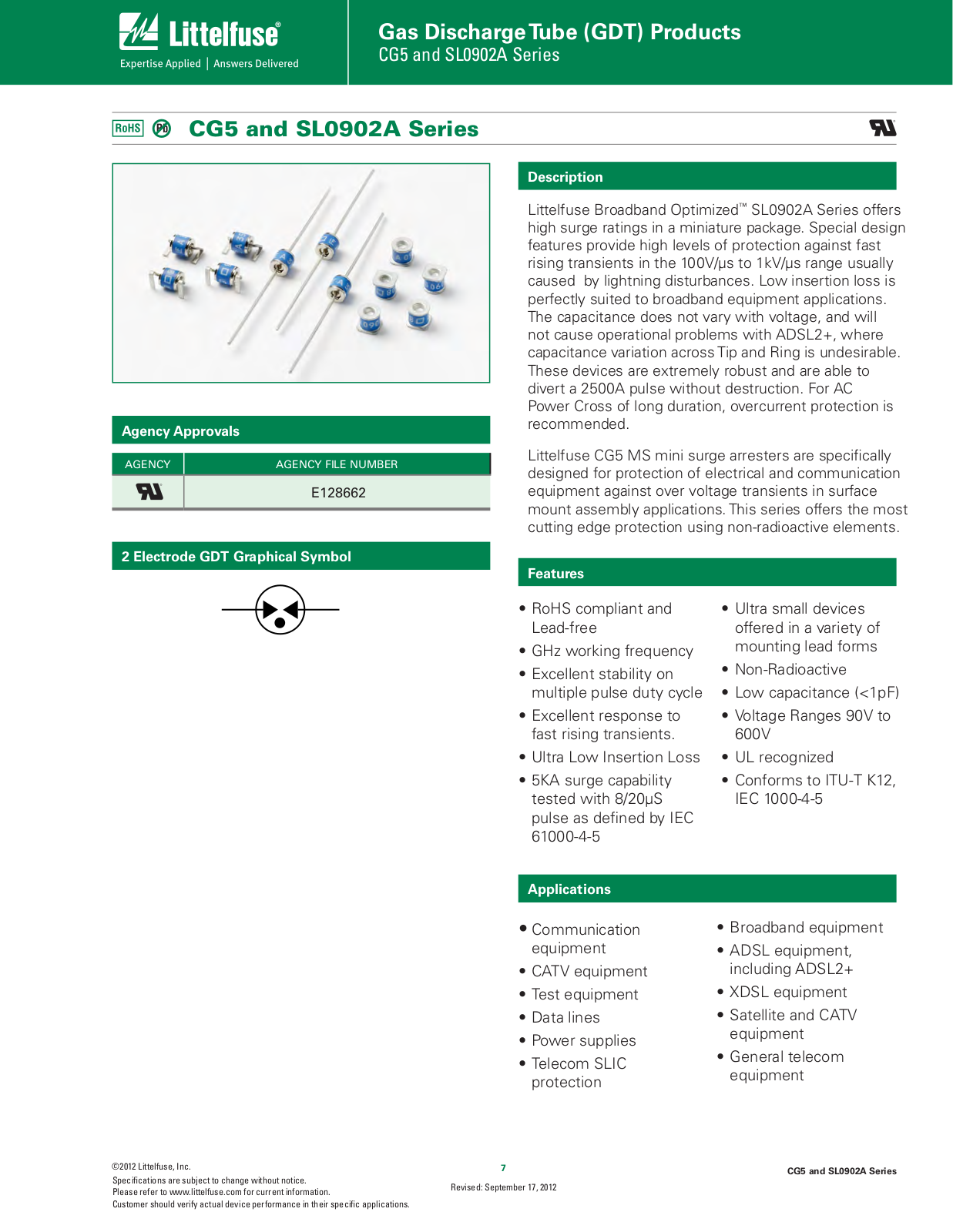 Littelfuse SL0902A User Manual