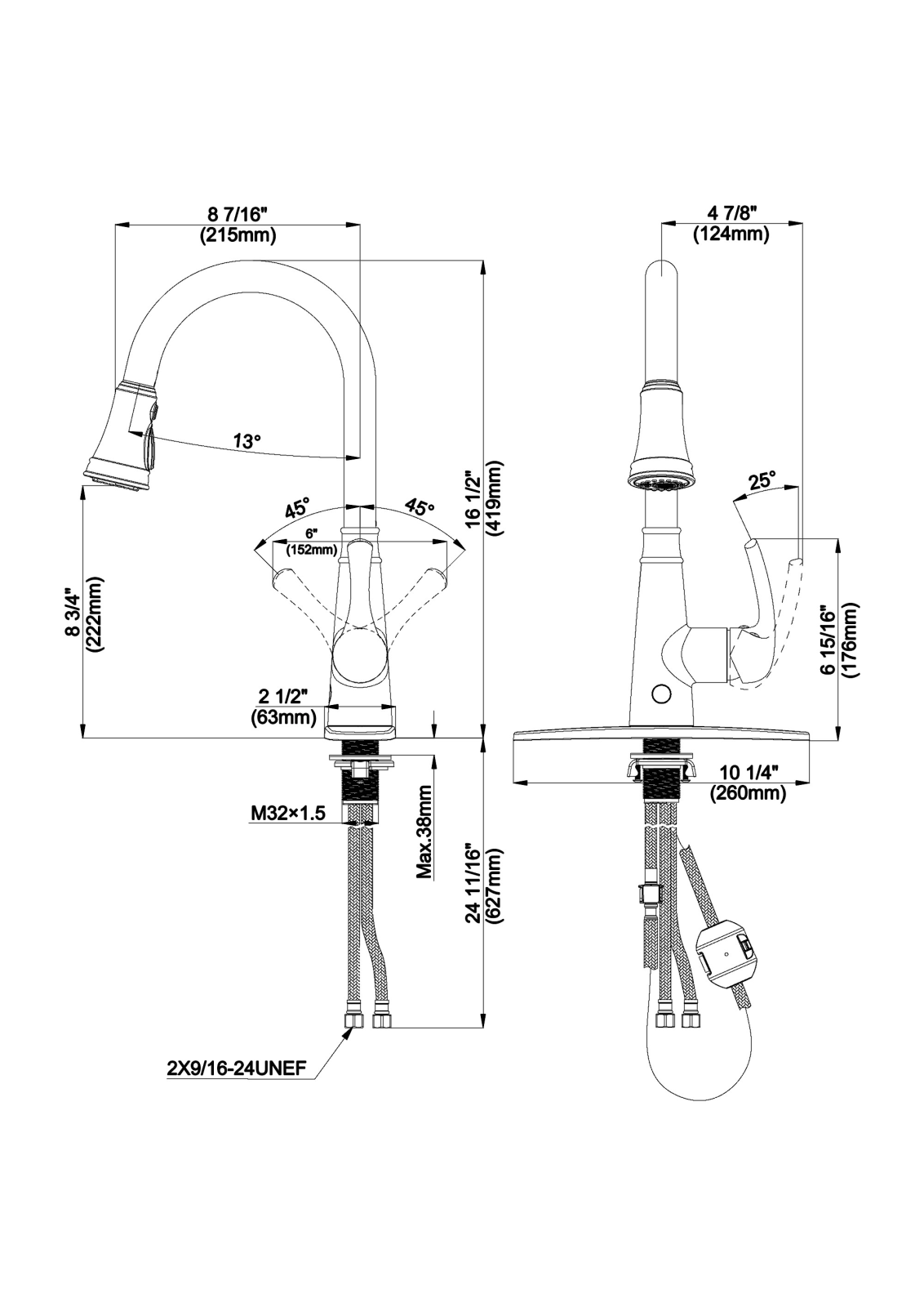 Cobbe ODGA1002 Dimensions - ManualMachine.com