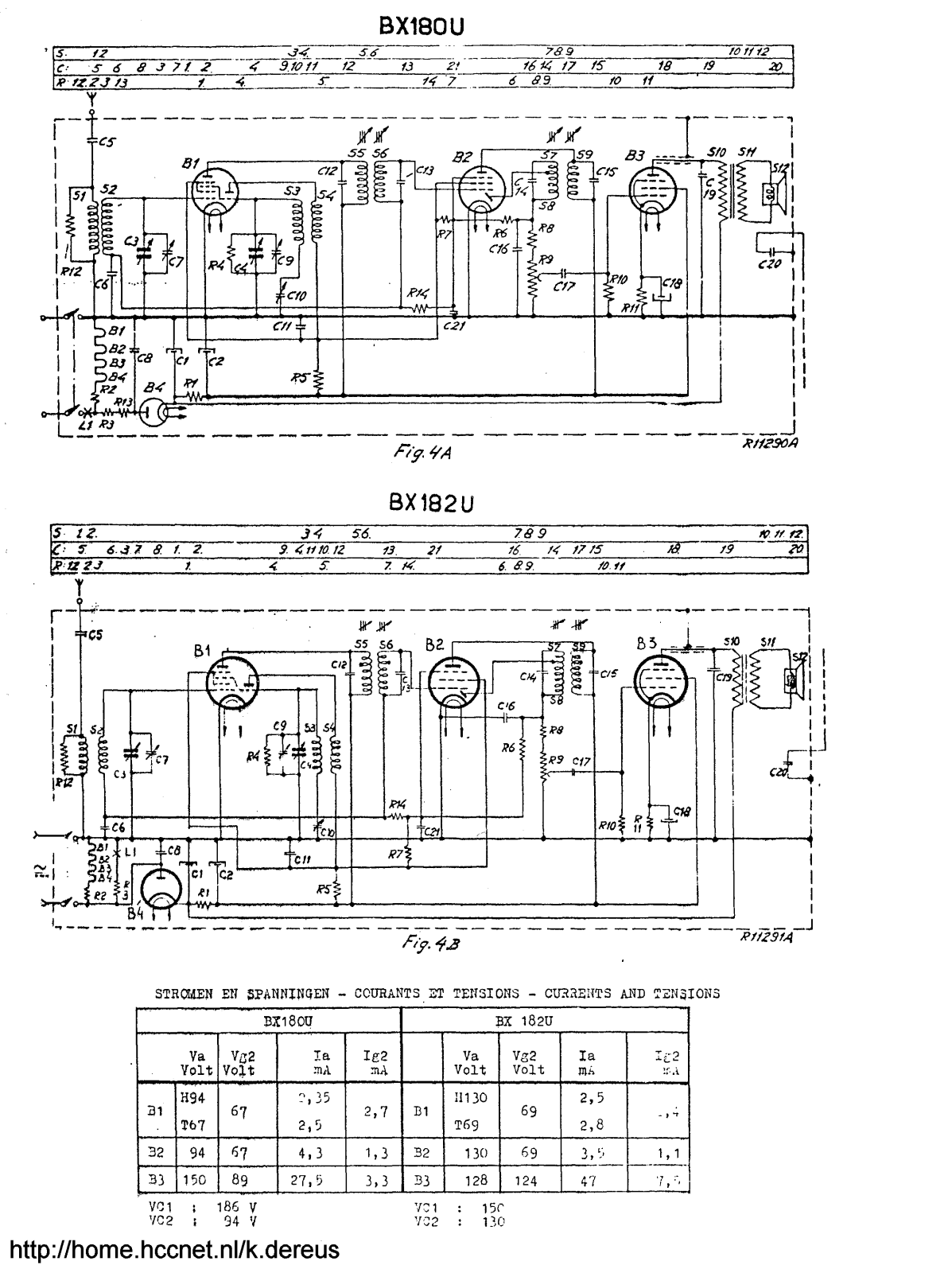 Philips BX180 182 Schematic
