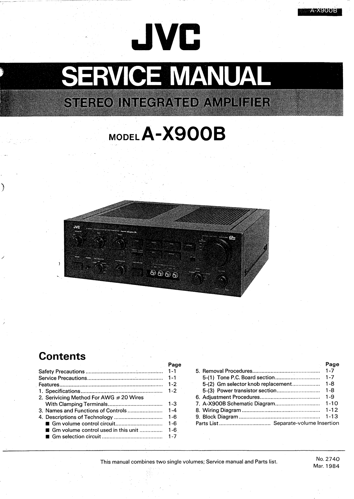 JVC AX-900-B Service manual