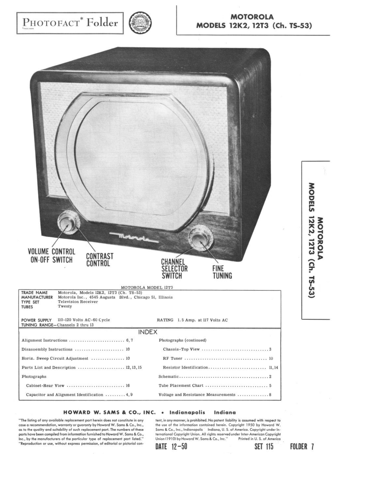 Motorola ts 53 schematic