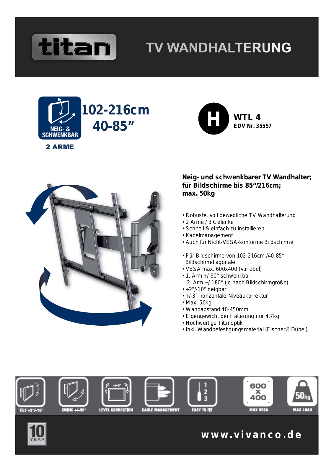 Vivanco WTL 4 User Manual