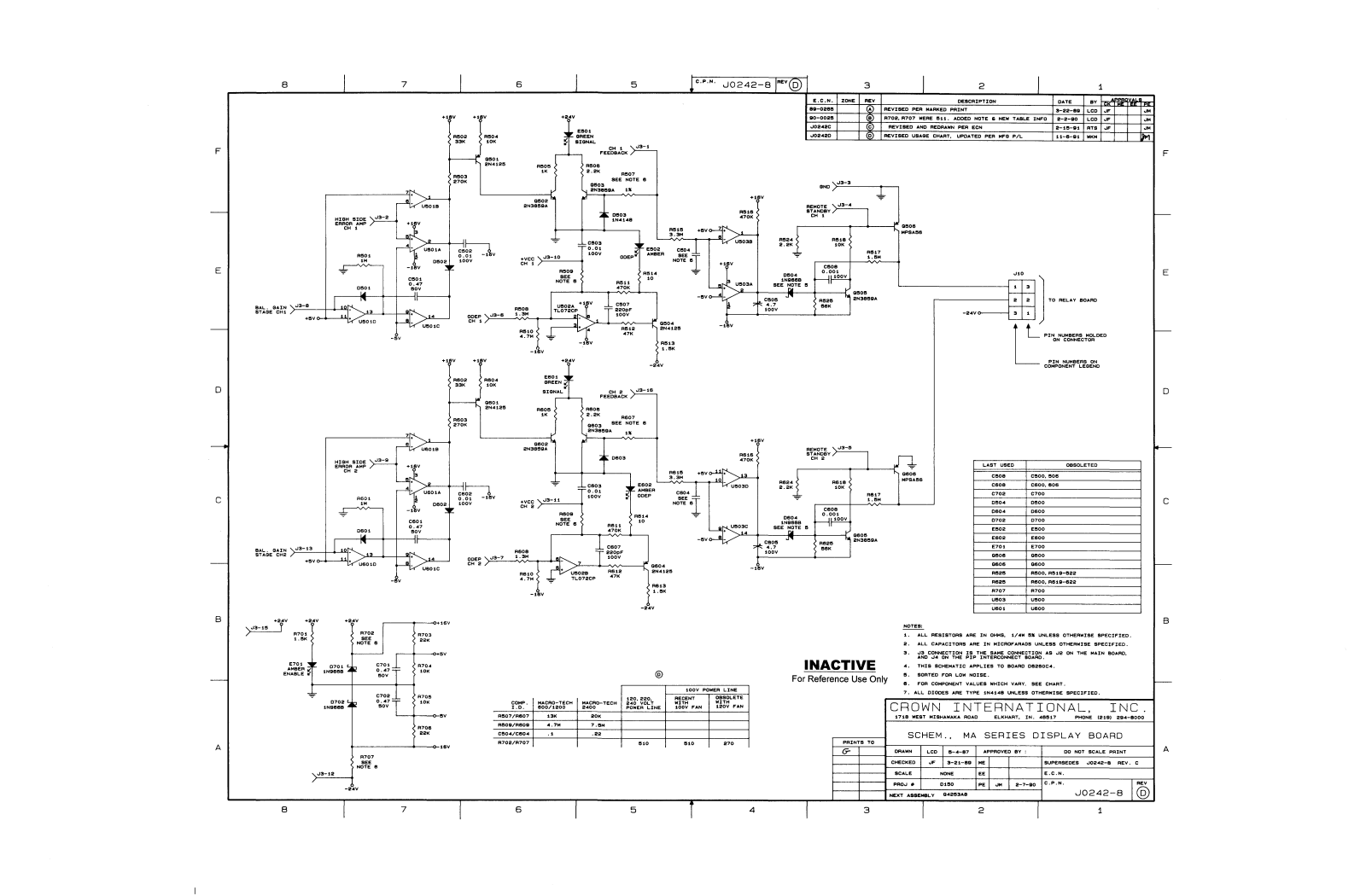 Crown ma-display-0242-8 User Manual