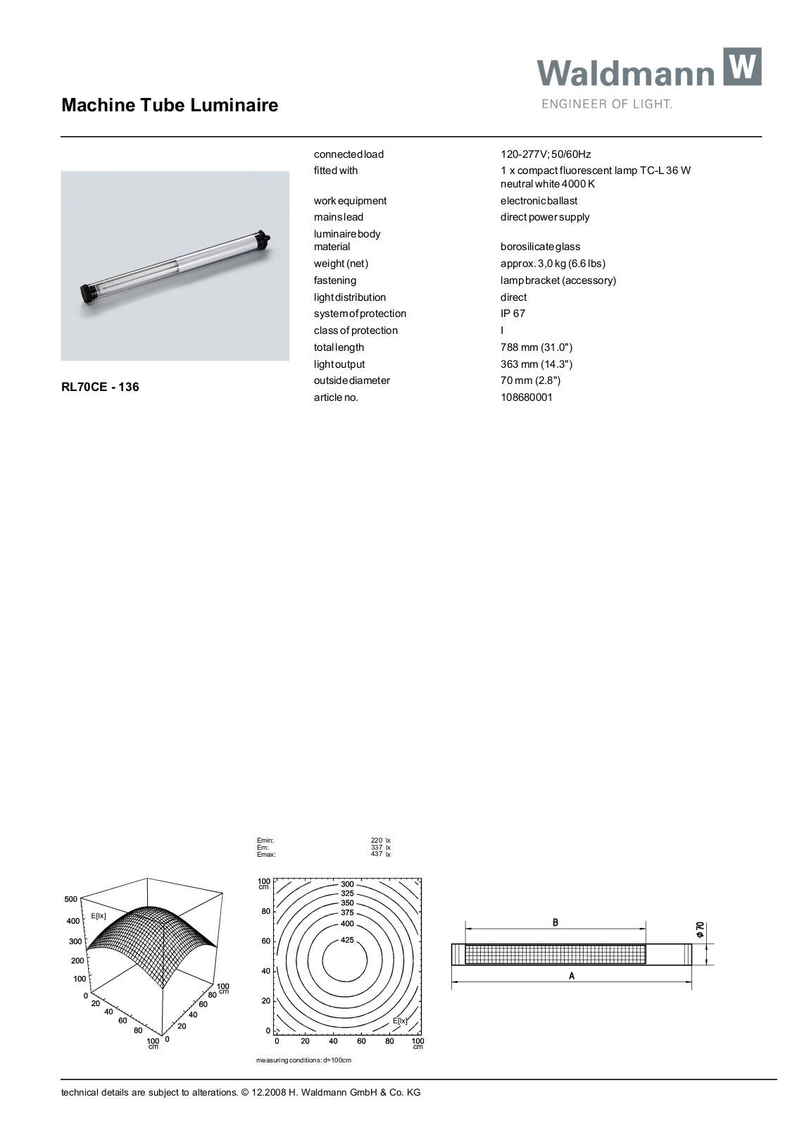 Waldmann 108680001 Information guide