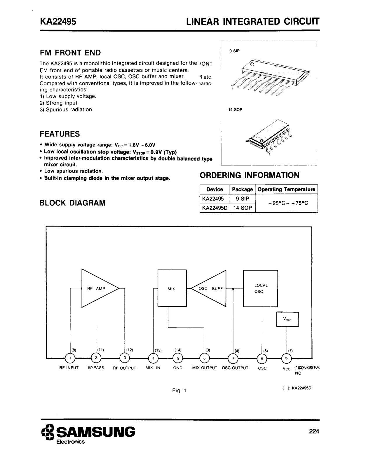 Datasheets KA22495 Datasheet - ManualMachine.com
