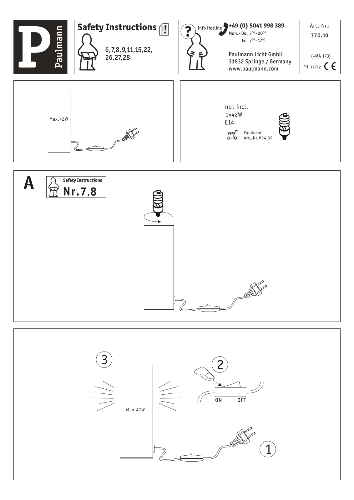 Paulmann Noora User Manual