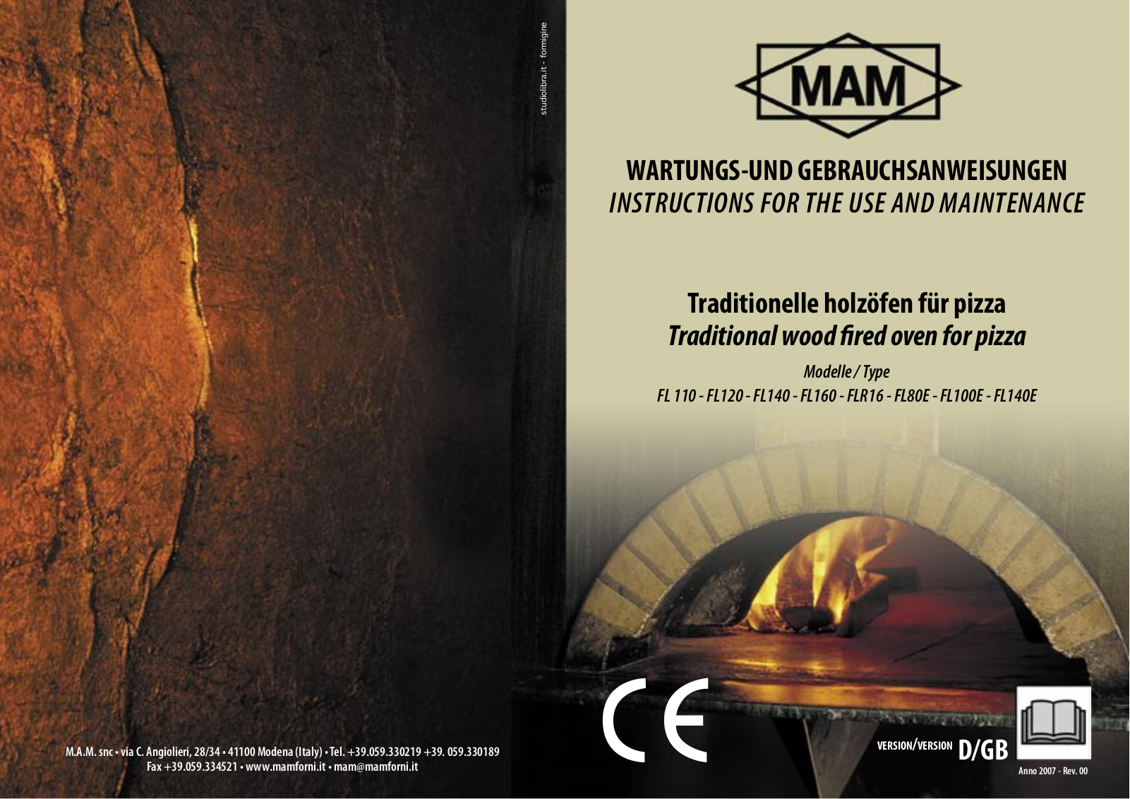MAM FL110, FL140, FL120, FL160, FL80E Instructions Manual - ManualMachine.com