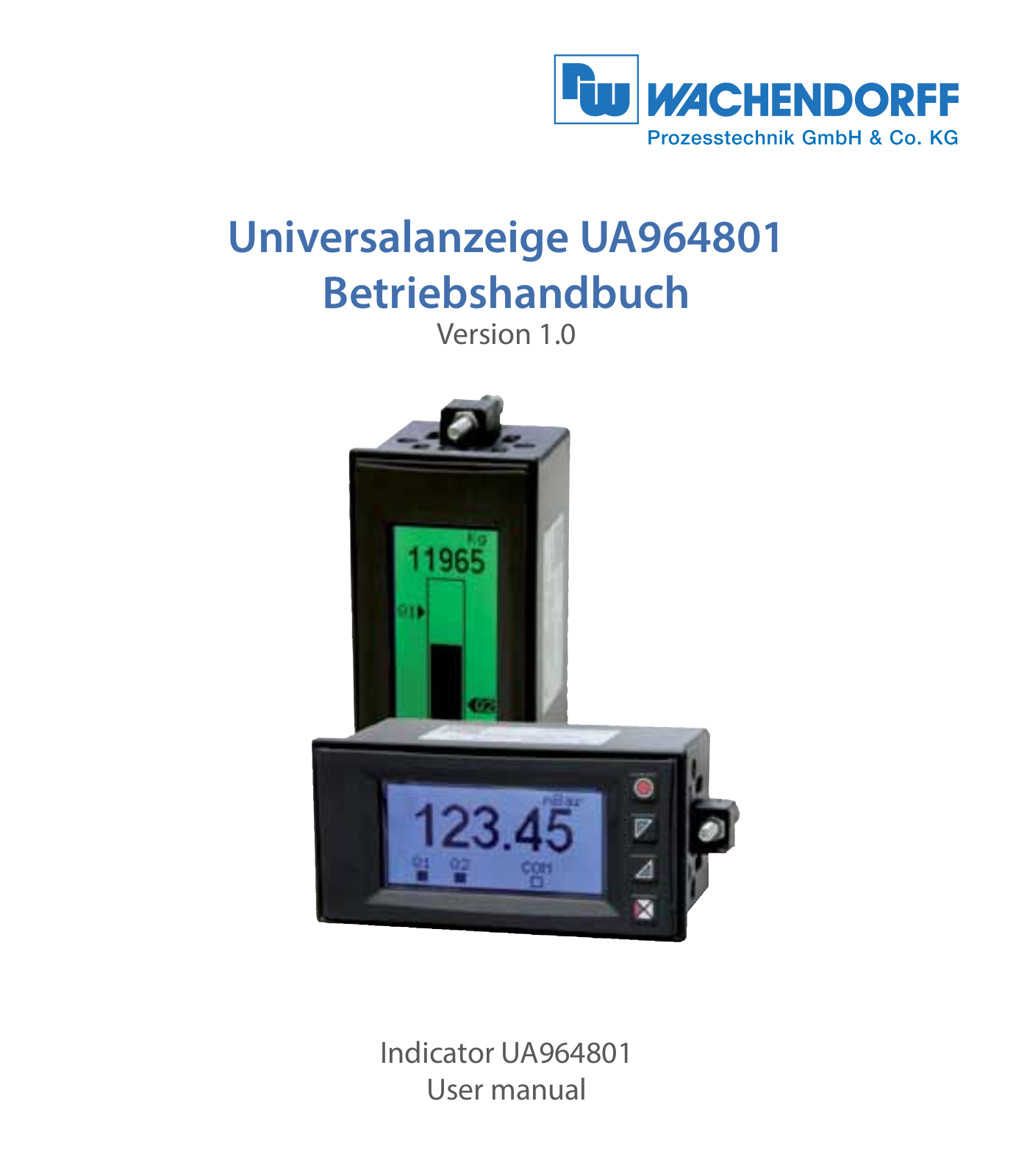 Wachendorff UA964801 User manual