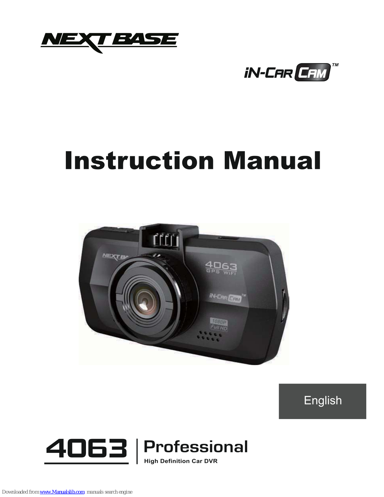 NextBase NBDVR4063 Instruction Manual