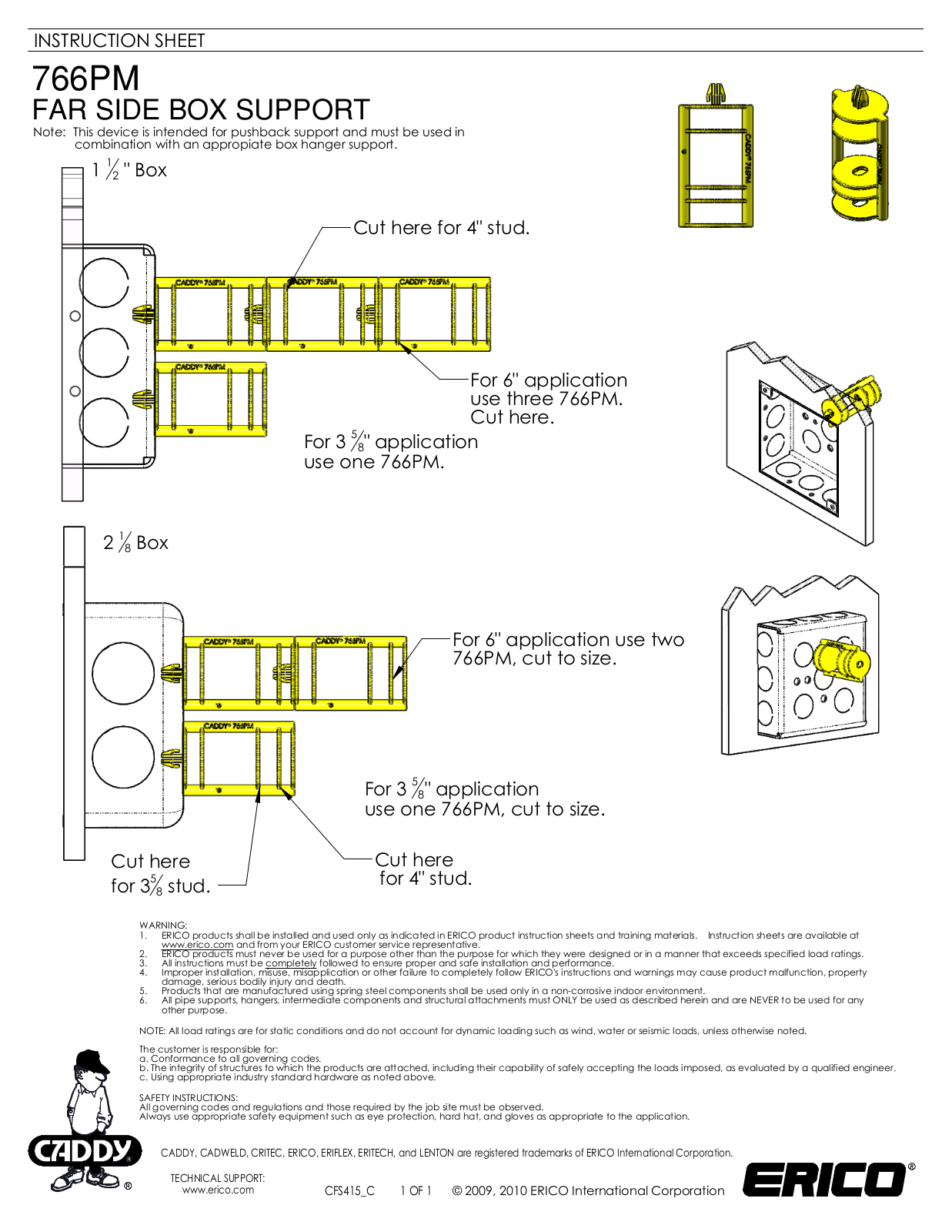 ERICO 766PM User Manual