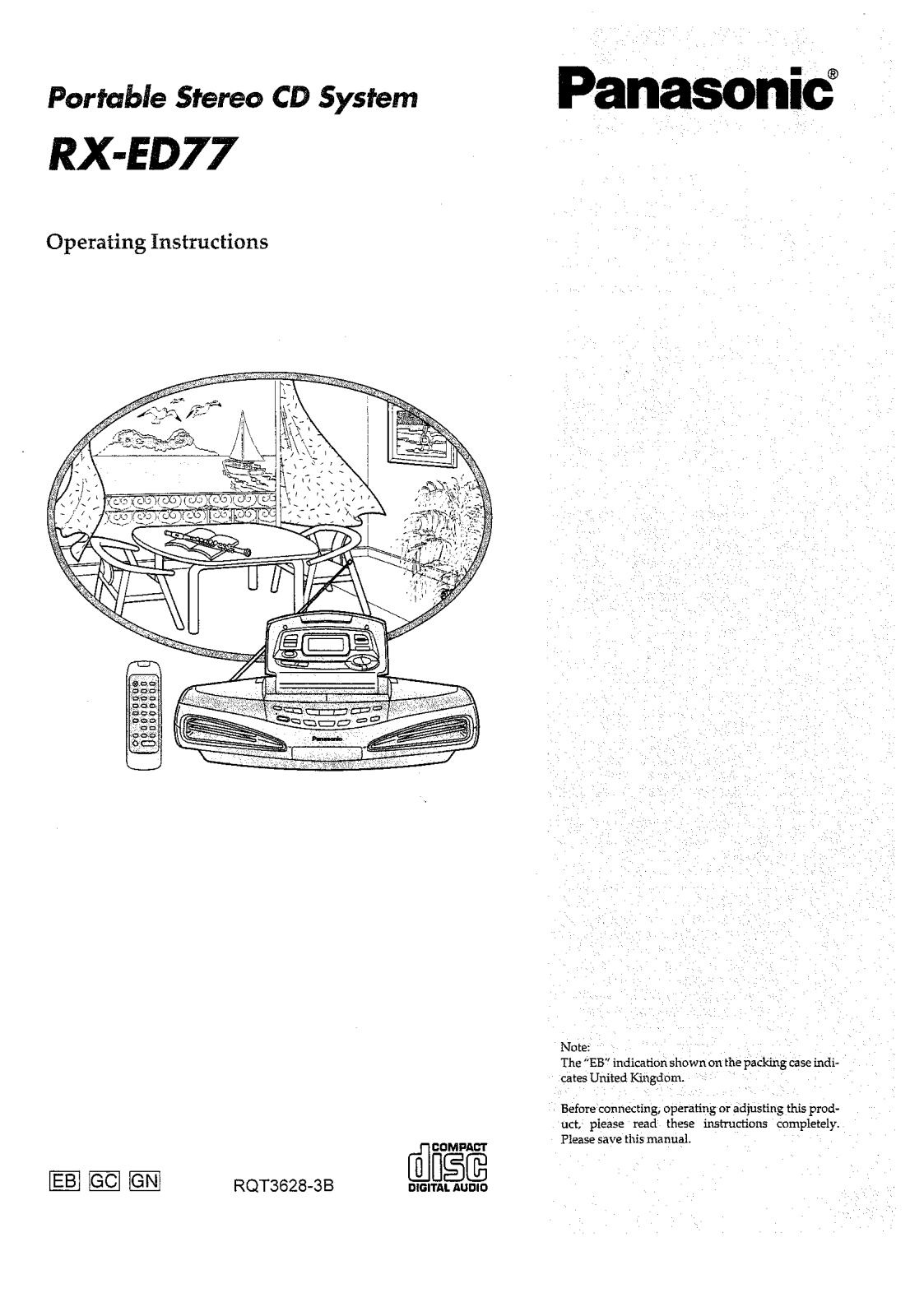 Panasonic RX-ED77 User Manual