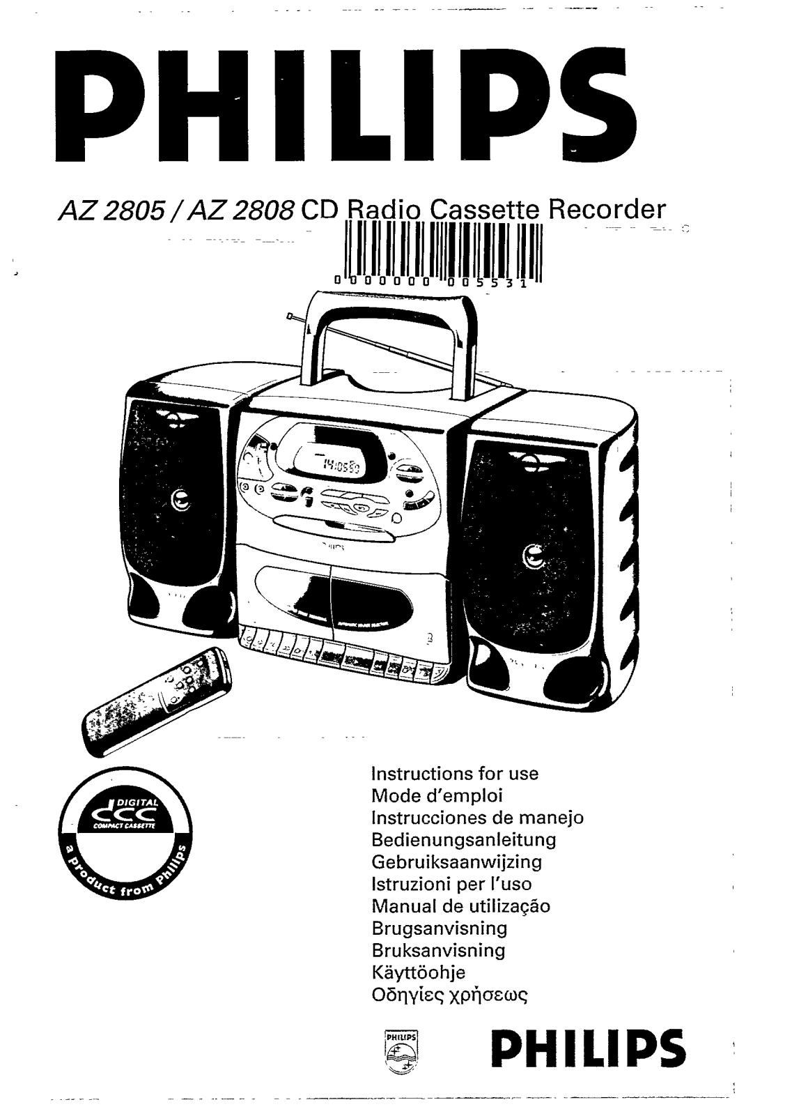 Philips AZ2808 User Manual