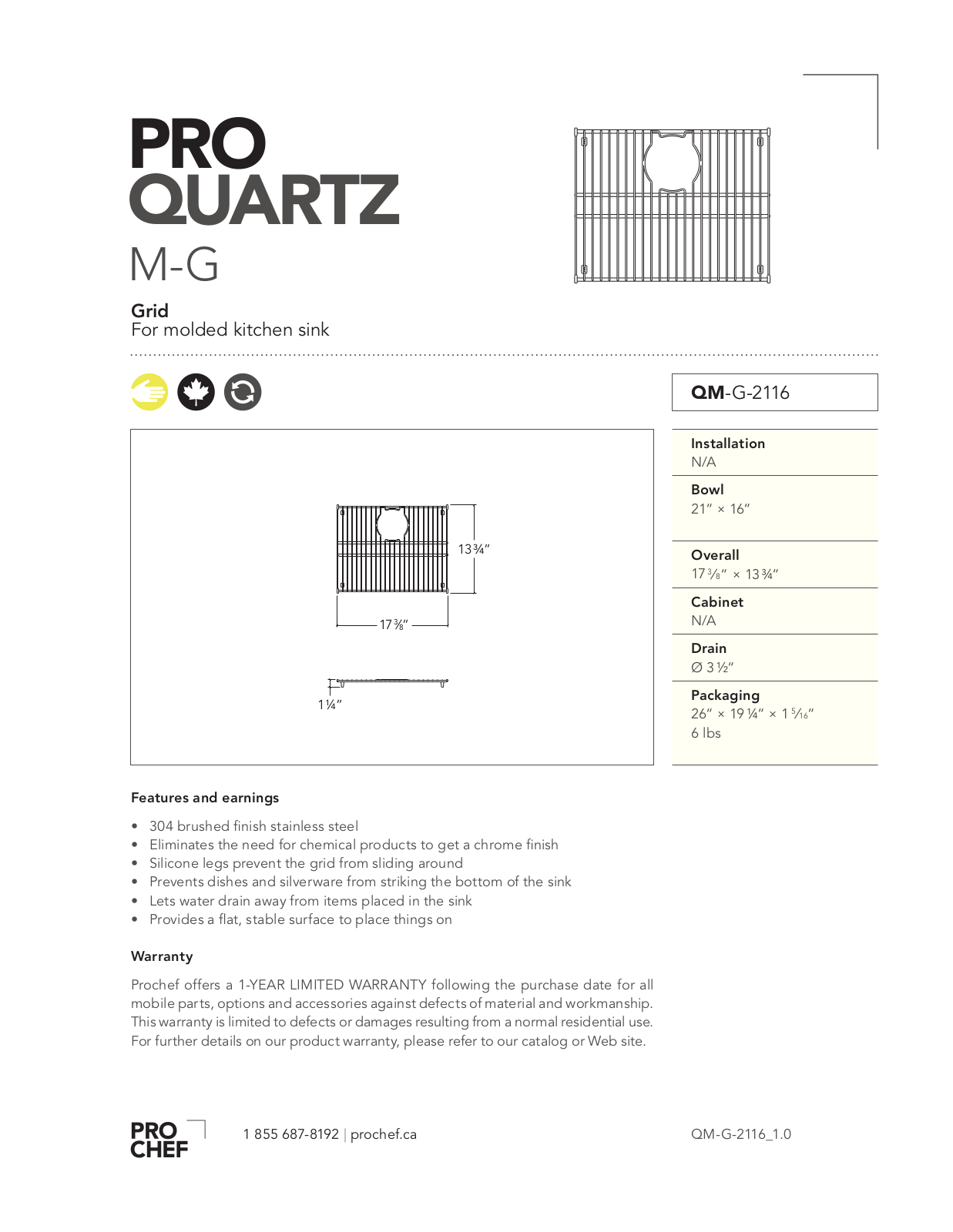 Julien QM-G-2116 User Manual